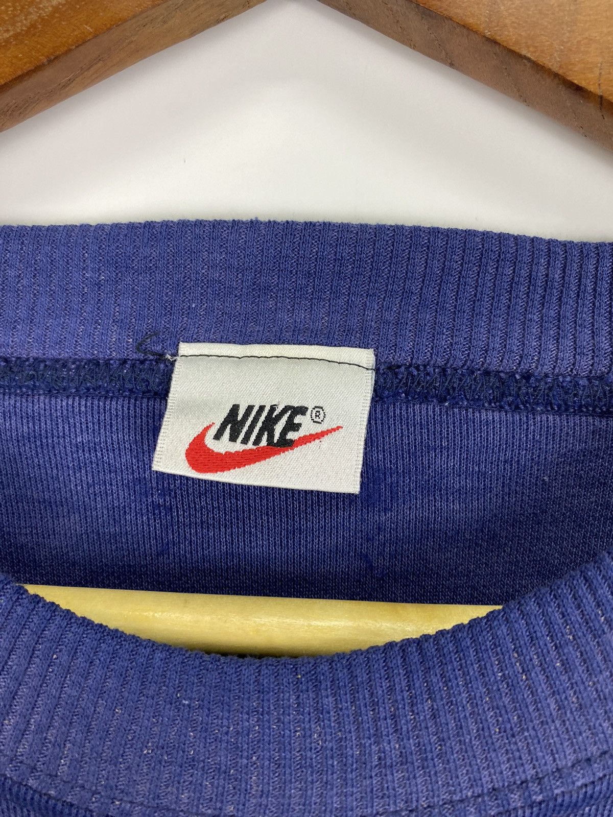Nike × Vintage Vintage 90’s Nike Swoosh big logo sweater Size US L / EU 52-54 / 3 - 9 Thumbnail