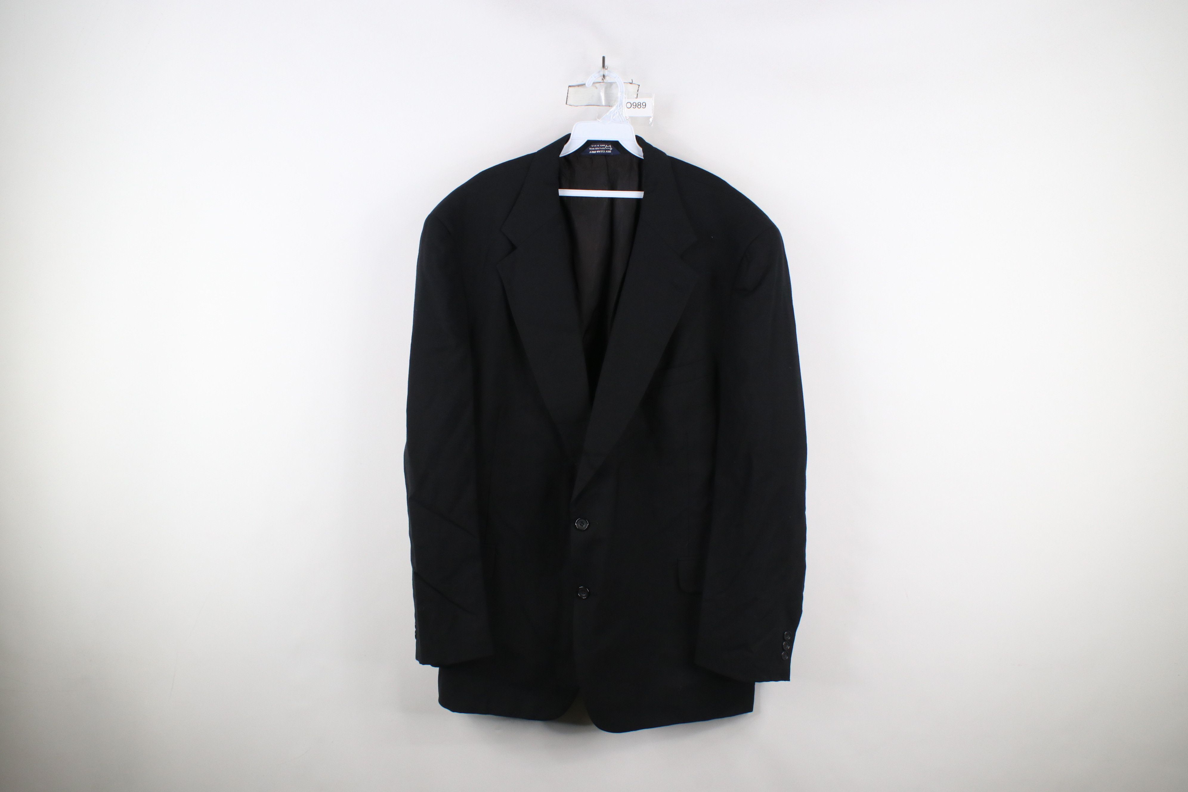 Vintage Vintage 90s Streetwear Suit Coat Blazer Jacket Black USA Size US XXL / EU 58 / 5 - 1 Thumbnail