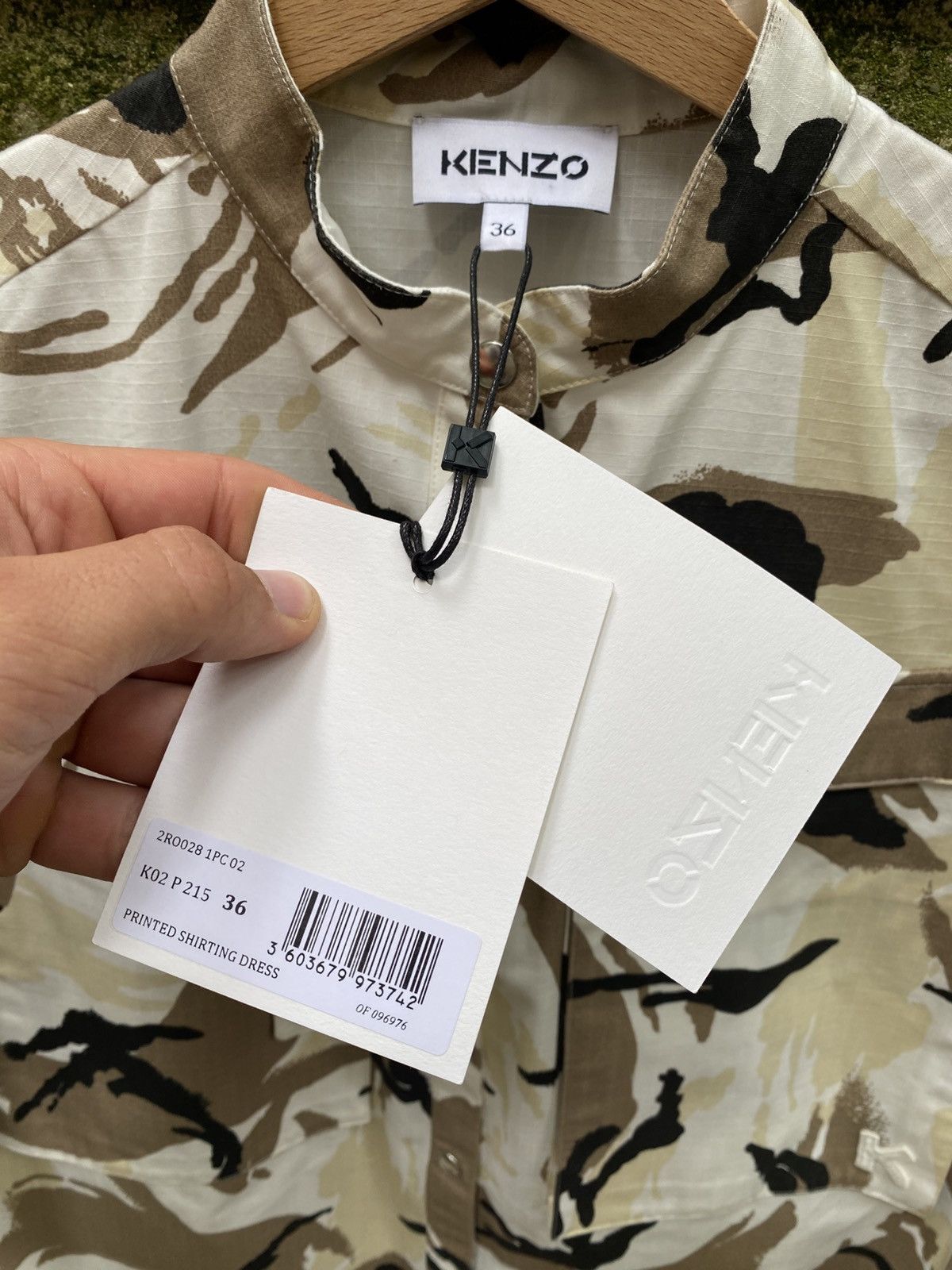 Kenzo Kenzo Camo Long Shirt Buttons Up New Size M / US 6-8 / IT 42-44 - 4 Thumbnail
