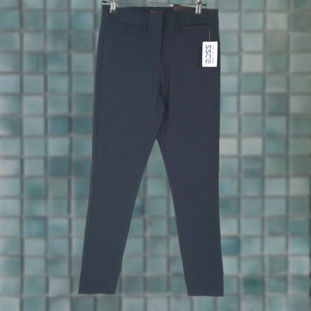 Vintage Sapphire Red Stretch Womens Casual Juniors Navy Blue Dress Pants Size 1/2 Size 25" / US 0 / IT 36 - 1 Thumbnail
