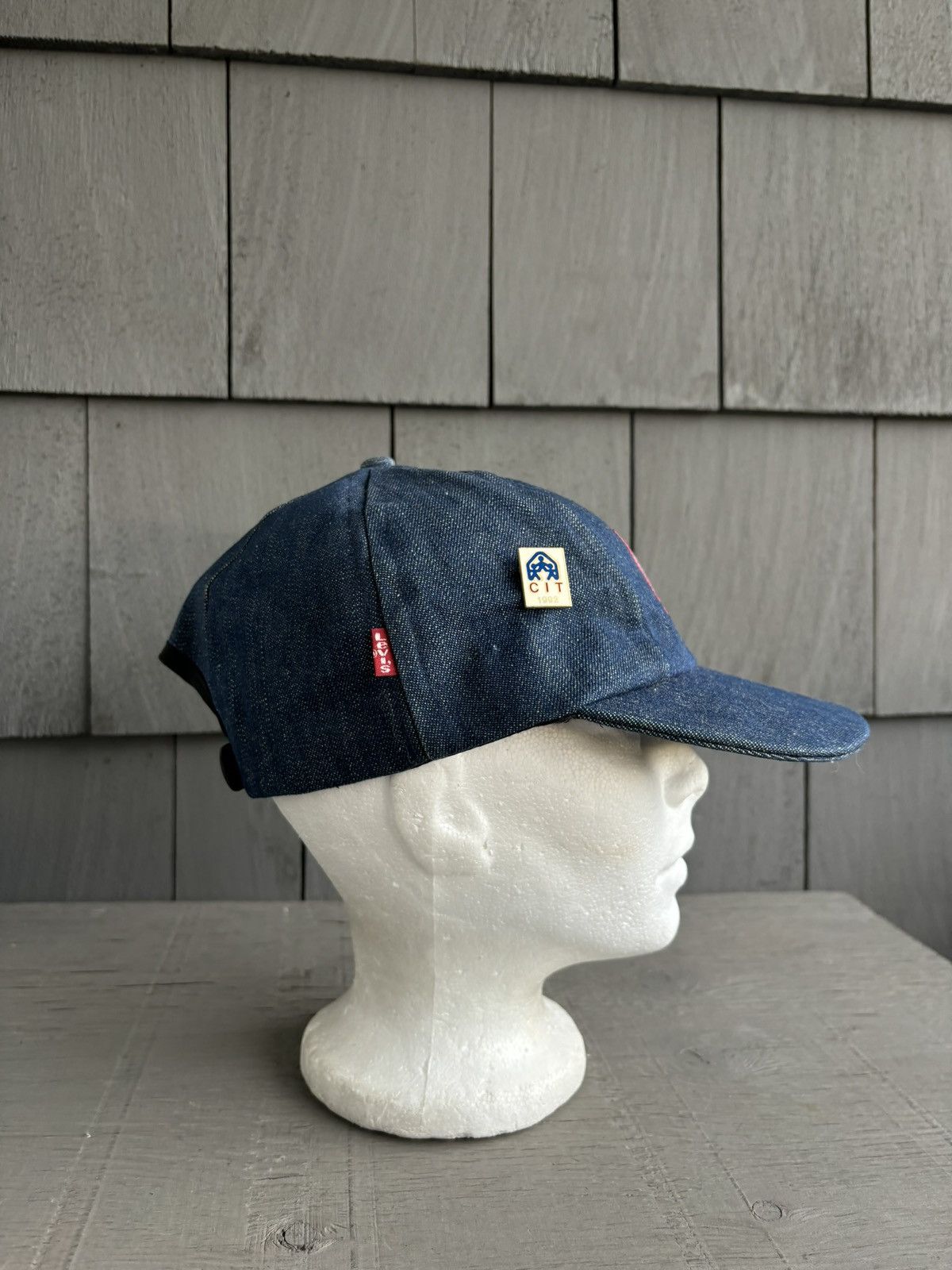 Levi's Vintage Levi's Red Tab Hat Dark Denim Snapback Blue Jean 90s Size ONE SIZE - 22 Thumbnail