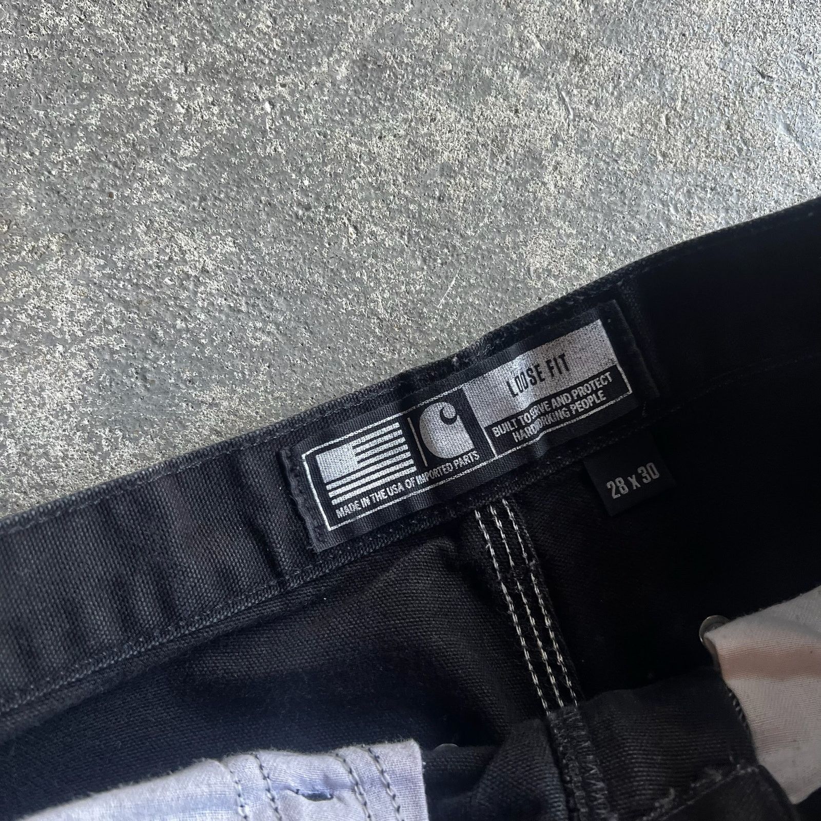 Carhartt × Vintage Carhartt black double knee work wear carpenter pants Size US 27 - 5 Thumbnail