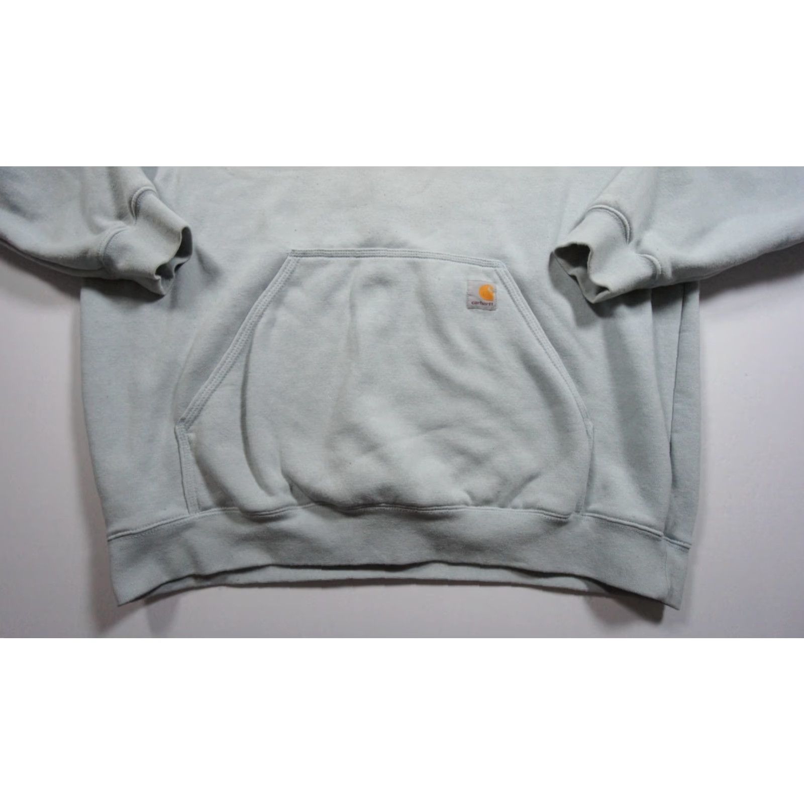 Carhartt Carhartt Mens Hoodie XL Blue Sweatshirt Loose Fit Workwear Zip Pullover Cotton Polyester Fleece Logo Adult Size US XL / EU 56 / 4 - 3 Thumbnail
