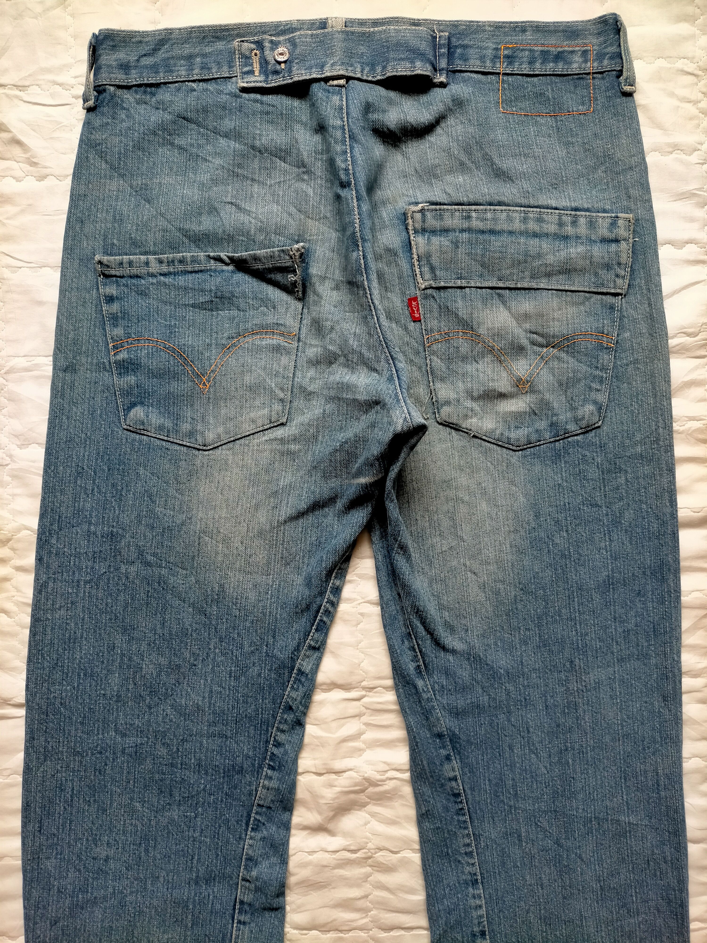 Levi's Vintage Clothing Vintage 90s Levis Engineering Denim pants Size US 33 - 13 Thumbnail