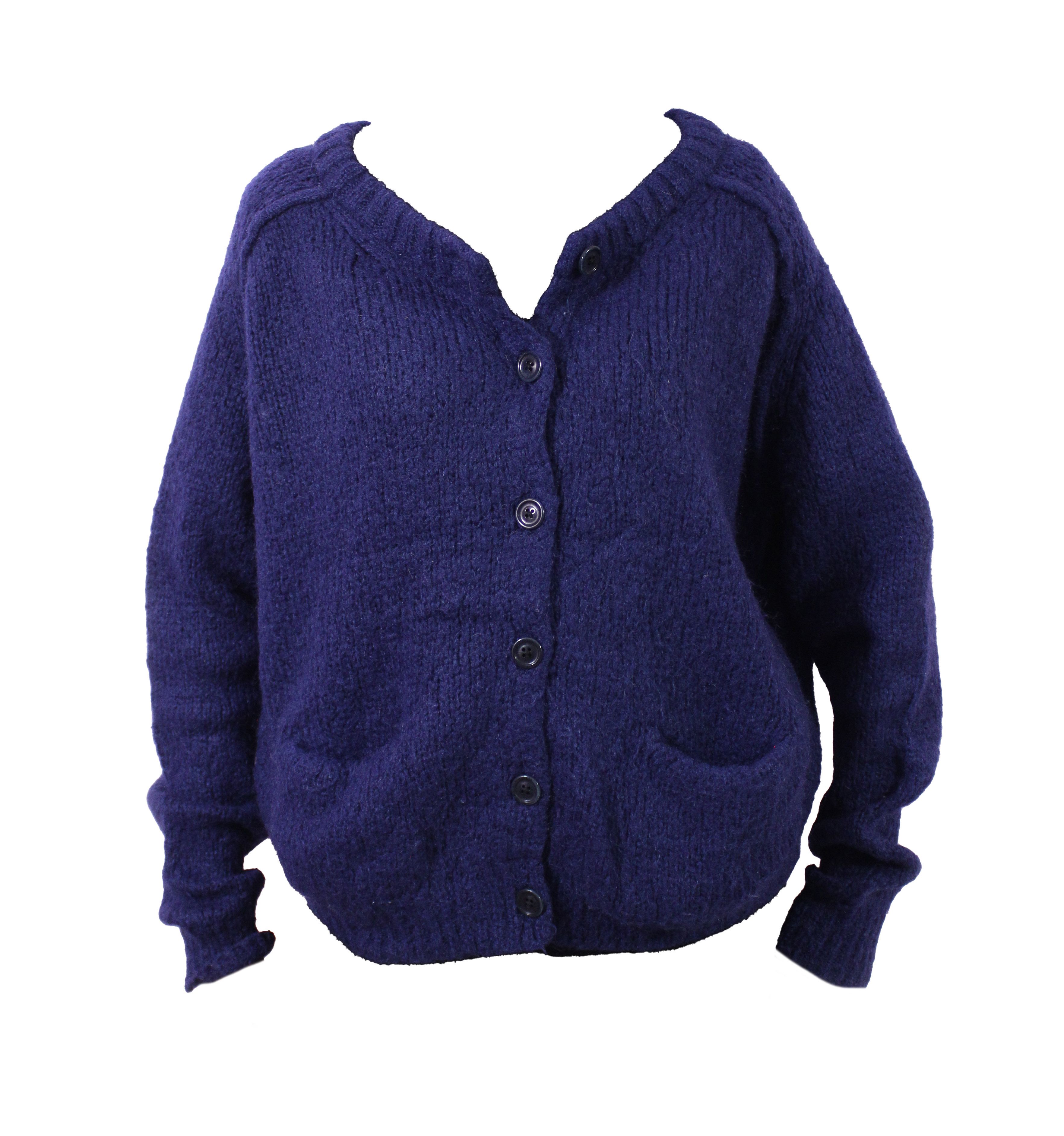 Acne Studios Belle Mohair Wool AW10 Baggy Cardigan Size L / US 10 / IT 46 - 2 Thumbnail