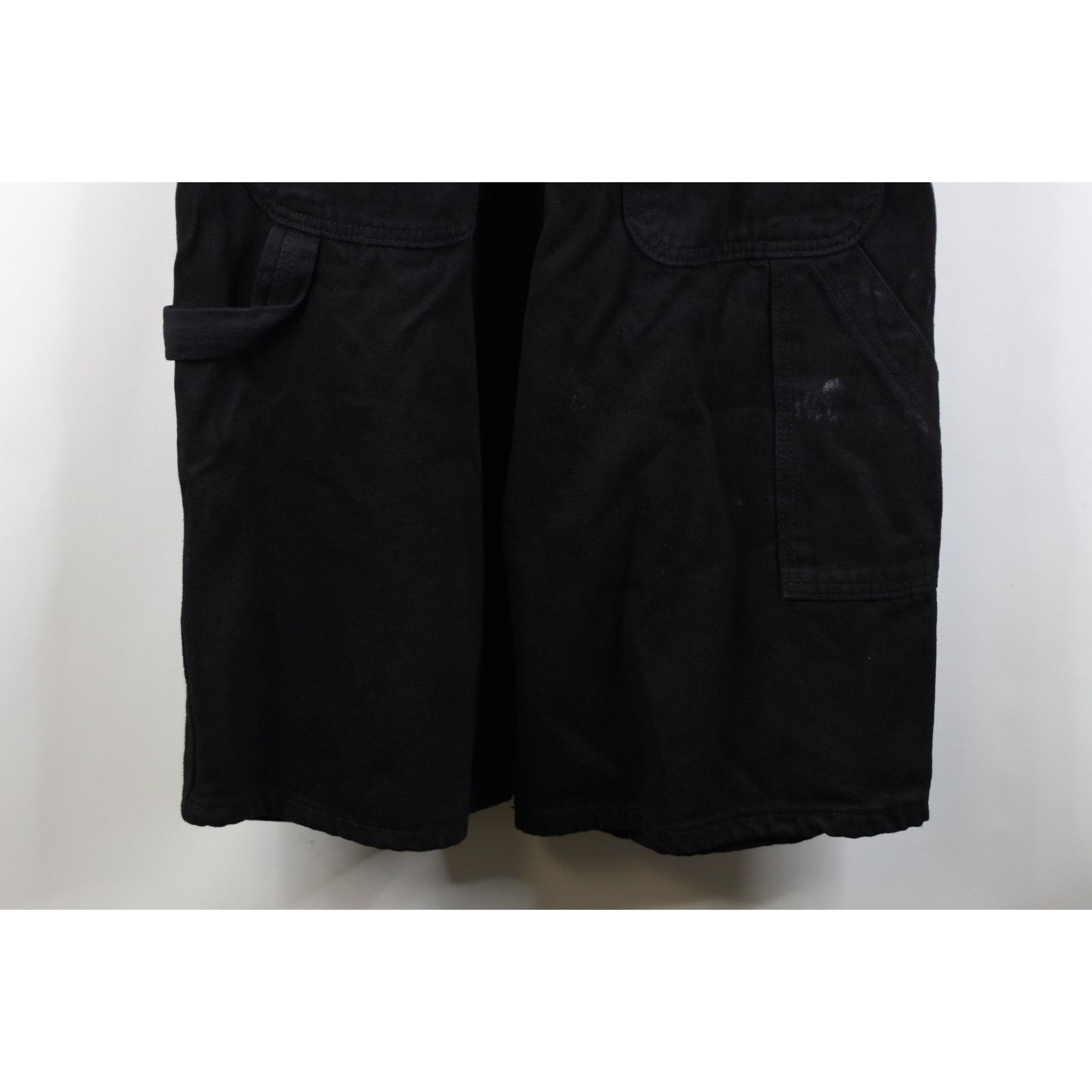Vintage Deadstock Vintage 90s Streetwear Baggy Denim Jean Shortalls Size 28" / US 6 / IT 42 - 19 Thumbnail