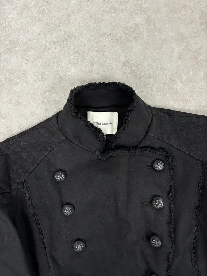 Balmain Pierre Balmain Black Double-Breasted Officer Napoleon Jacket Size US S / EU 44-46 / 1 - 4 Thumbnail