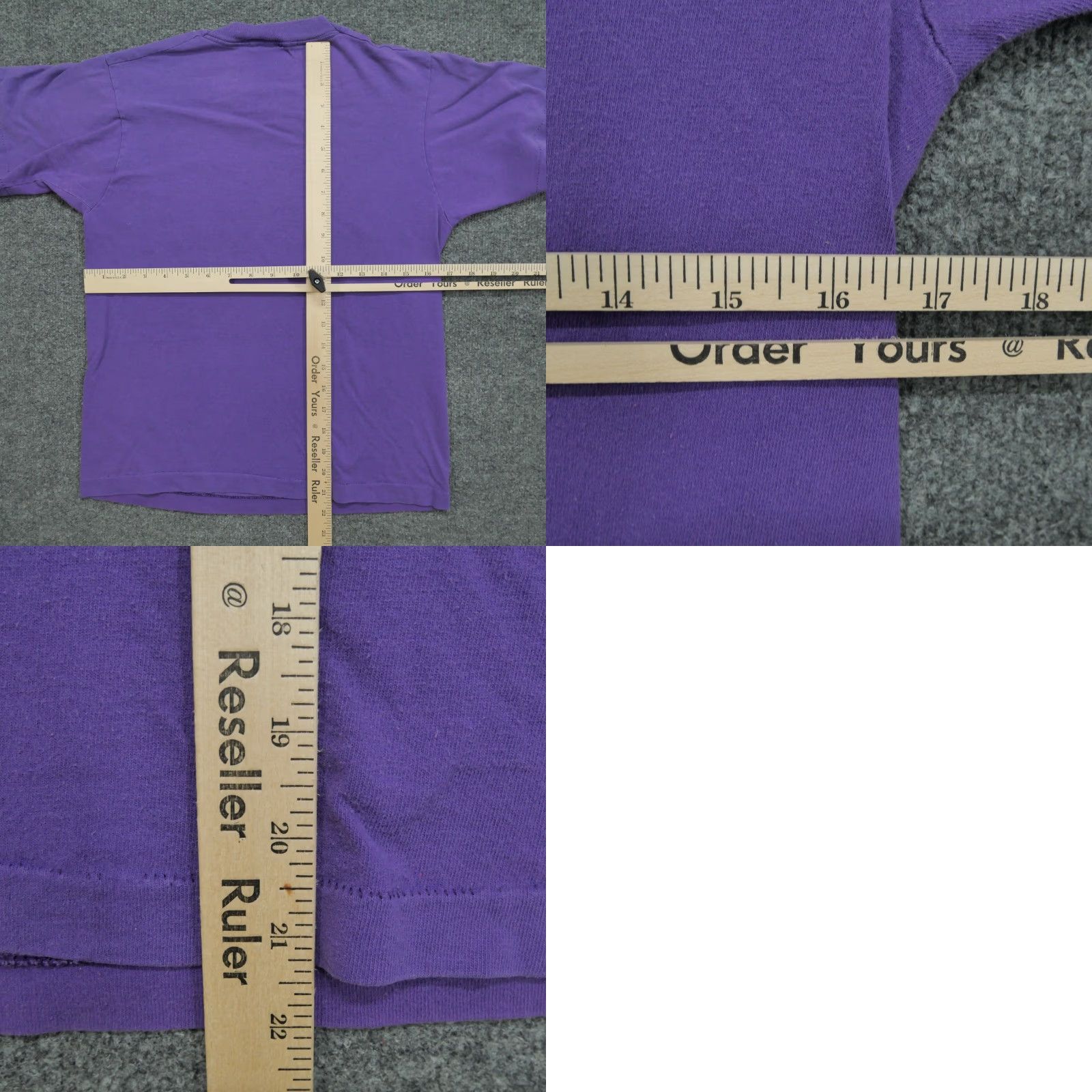 Fruit Of The Loom VINTAGE Fruit of the Loom T-Shirt Men Shirt 90s Purple White? (Note: need to not introduce new info) Size US S / EU 44-46 / 1 - 8 Thumbnail