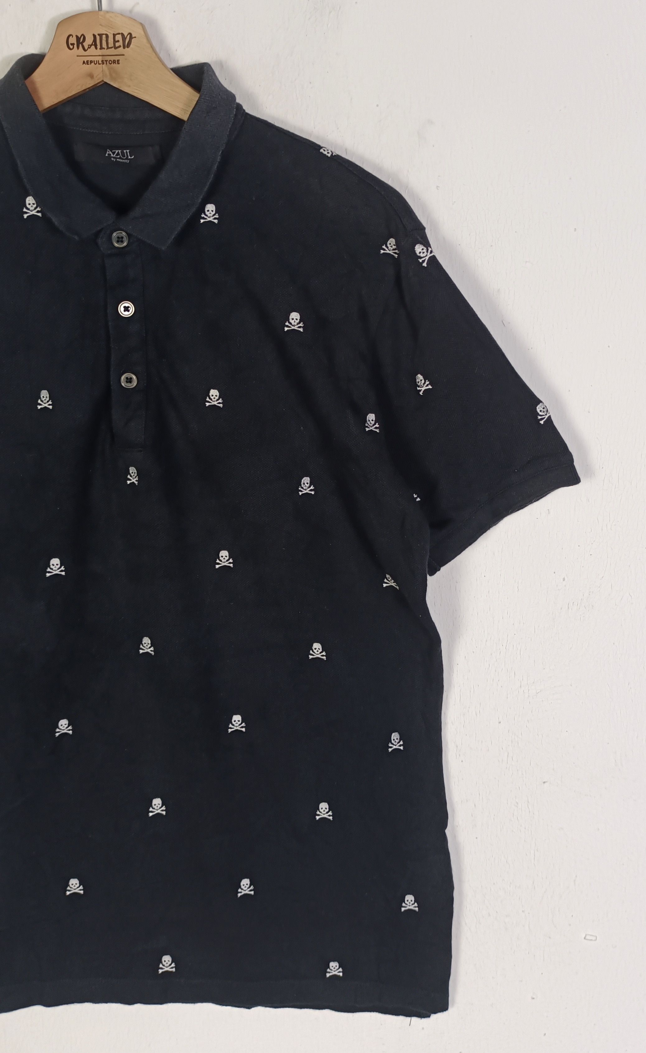 If Six Was Nine × MOUSSY Rare🔥 Over Print Skull Azul By Moussy Size US M / EU 48-50 / 2 - 4 Thumbnail