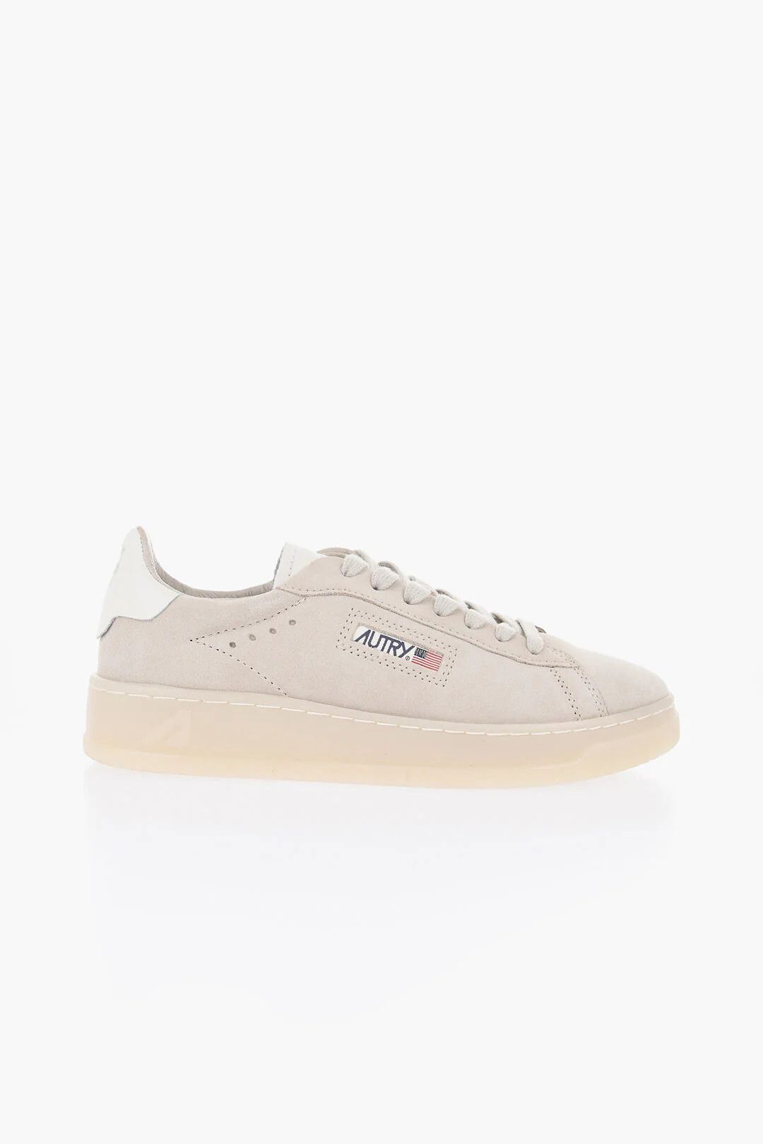 AUTRY og1mm0426 Suede Low-Top Sneakers in Beige Size US 8 / IT 38 - 1 Thumbnail