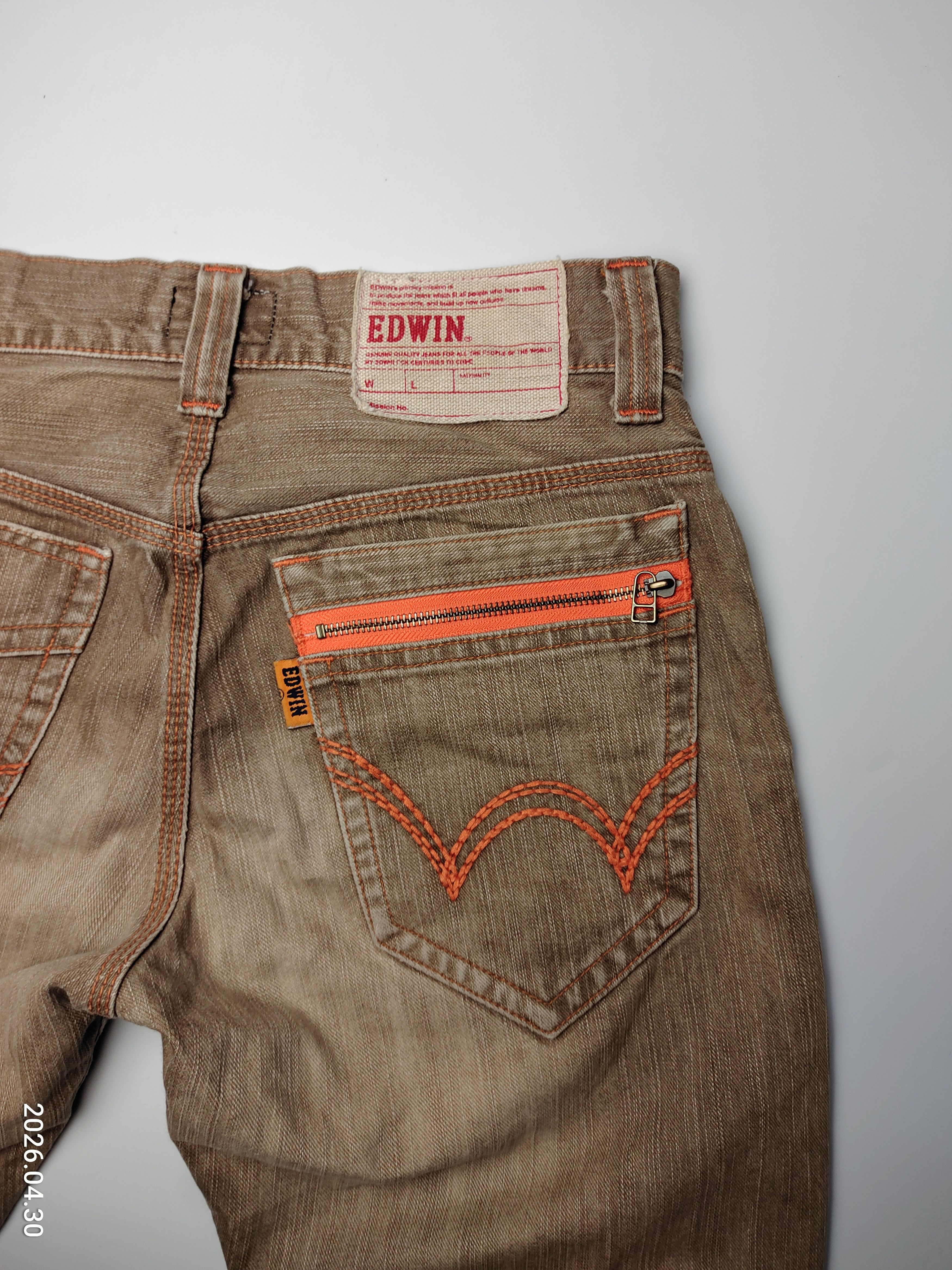 Edwin EDWIN EXCLUSIVE VINTAGE DISTRESS DENIM JEANS Size US 30 / EU 46 - 10 Thumbnail