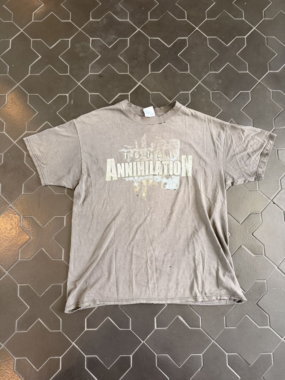Vintage Faded / Thrashed Total Annihilation Tee Size US XL / EU 56 / 4 - 1 Thumbnail