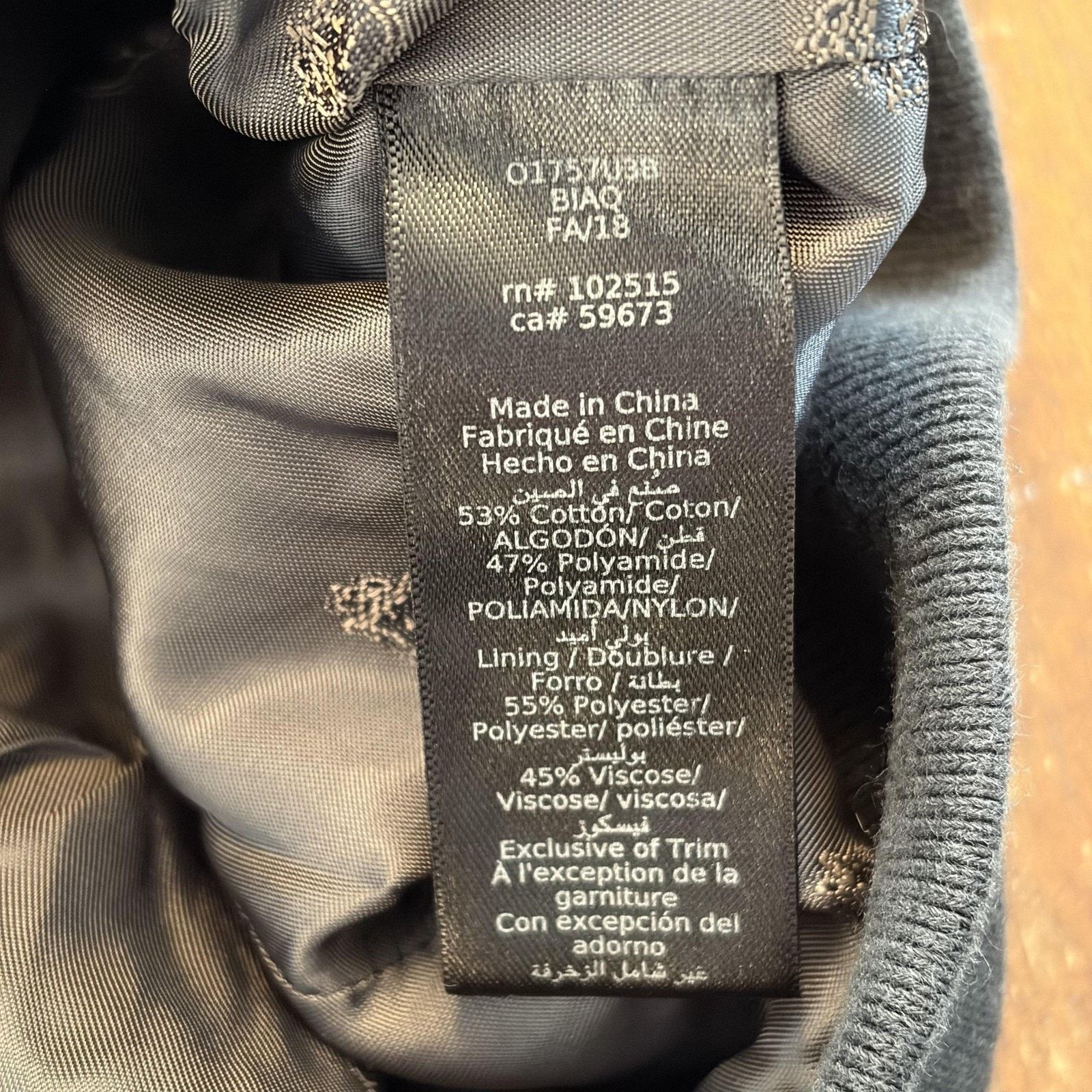John Varvatos John Varvatos U.S.A. Jacket Mens Small Black Bomber Full Zip Size US S / EU 44-46 / 1 - 9 Thumbnail