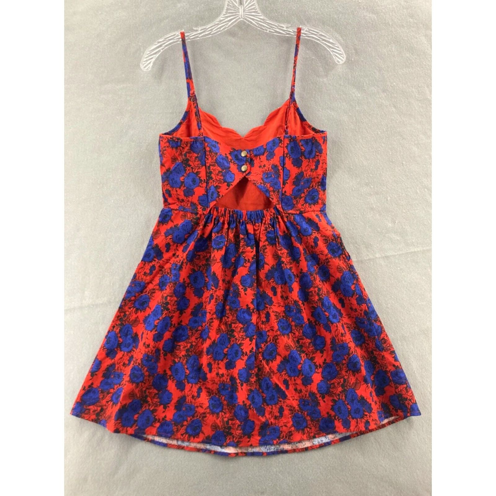Market Market and Spruce Dress Womens S Red Blue Floral Size S / US 4 / IT 40 - 5 Thumbnail