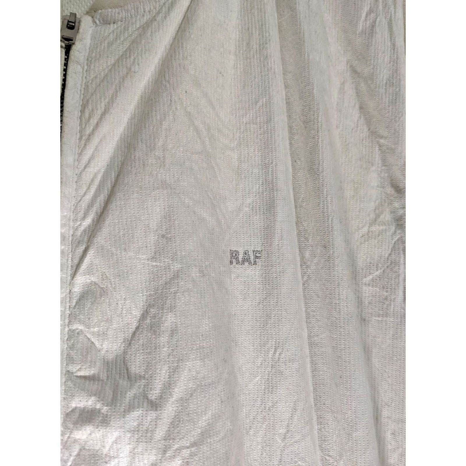 Raf Simons Raf by Raf Simons Archive Tyvek Paper Lined White Logo Bomber Jacket 48 Italy Mens Size US M / EU 48-50 / 2 - 7 Thumbnail