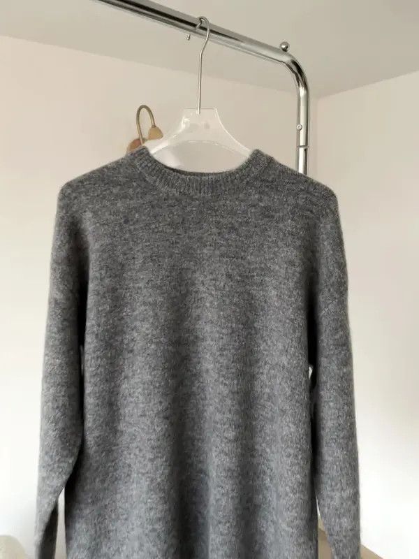 VIBE Gray Knit Sweater Size US L / EU 52-54 / 3 - 5 Thumbnail