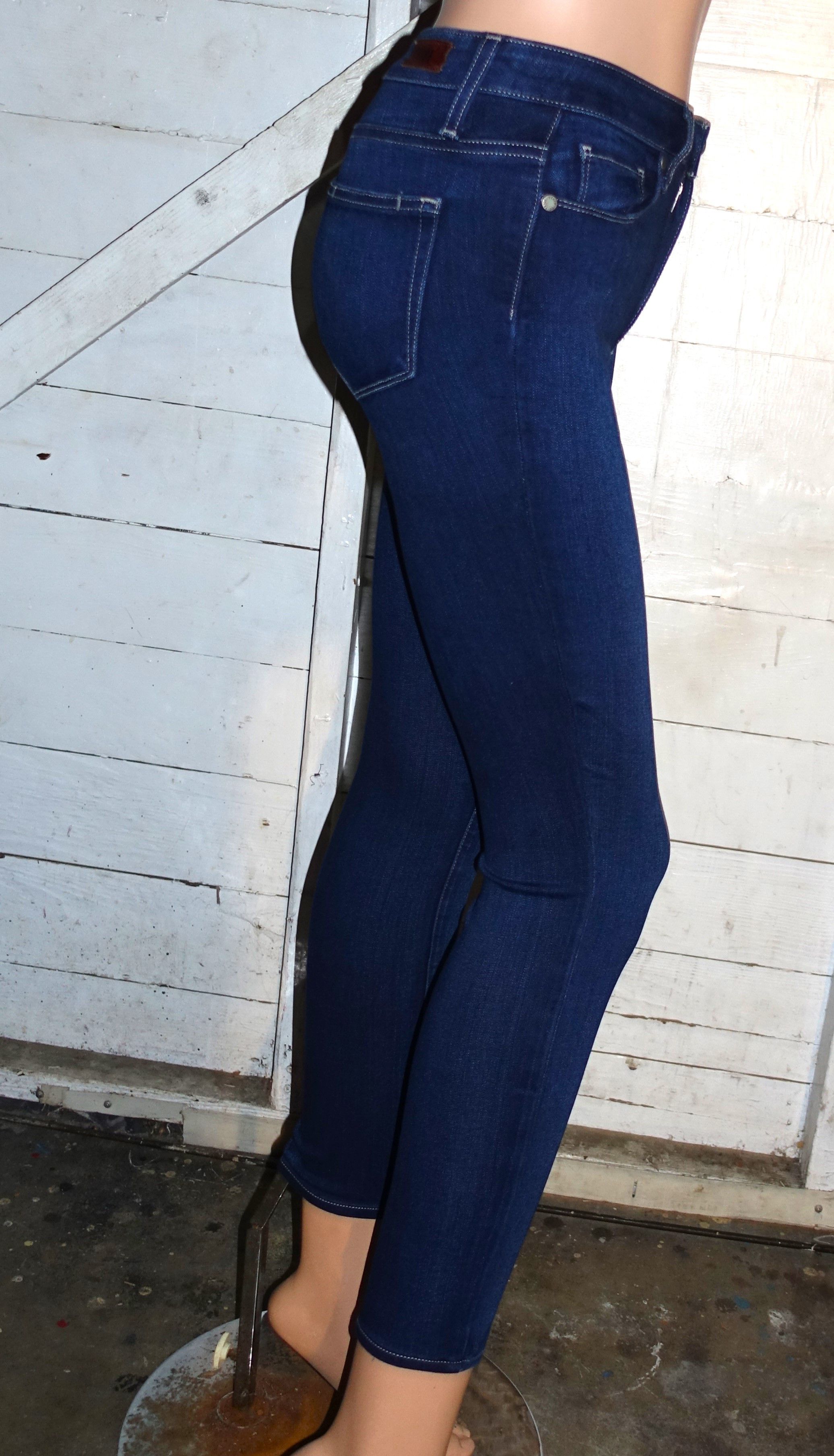 Paige Paige Blue Straight Leg Jeans 24 Size 24" / US 00 / IT 34 - 6 Thumbnail