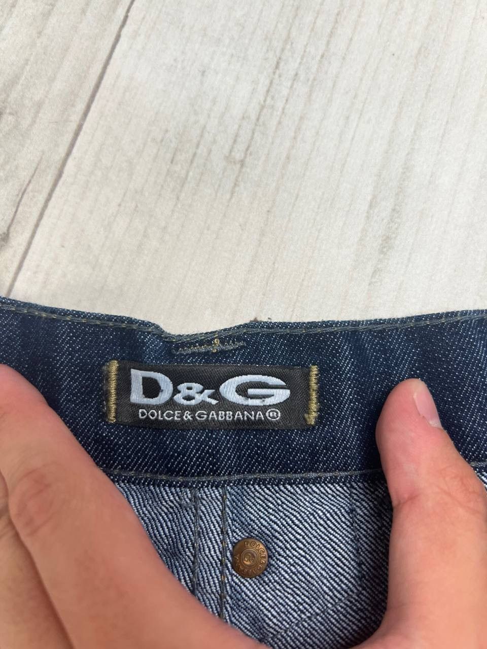 Dolce & Gabbana Vintage Dolce Gabbana Big Logo Denim Jeans Baggy DG Y2K 90s Size US 38 / EU 54 - 12 Thumbnail