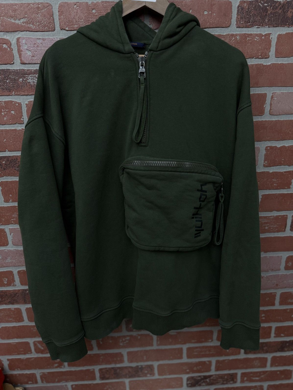 Louis Vuitton Louis Vuitton Virgil Abloh Green Hoodie Size 4L Size US XXL / EU 58 / 5 - 1 Thumbnail