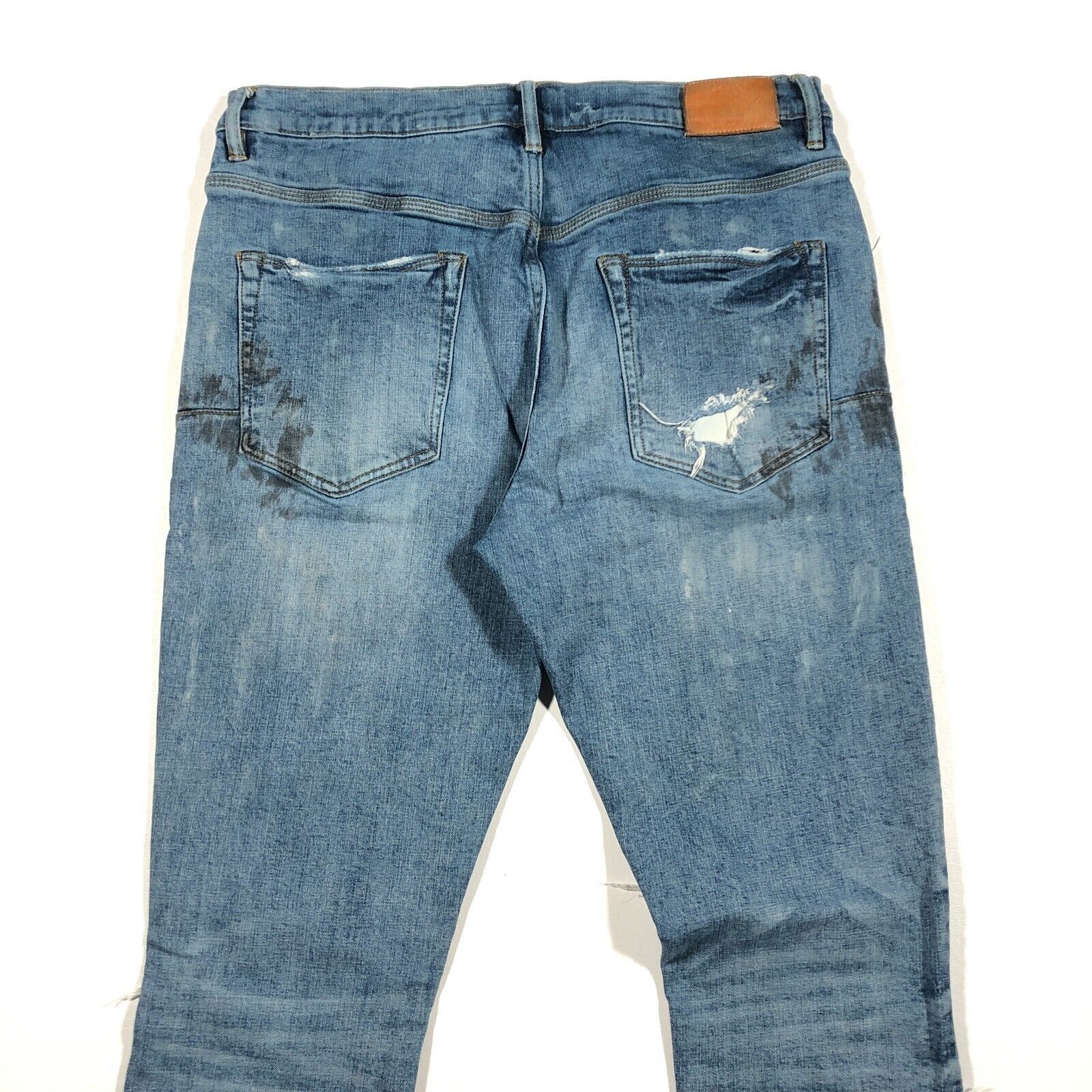Purple Brand Purple Brand P002 Distressed Grungy Slim Skinny Jeans 34x34 Size US 34 / EU 50 - 11 Thumbnail