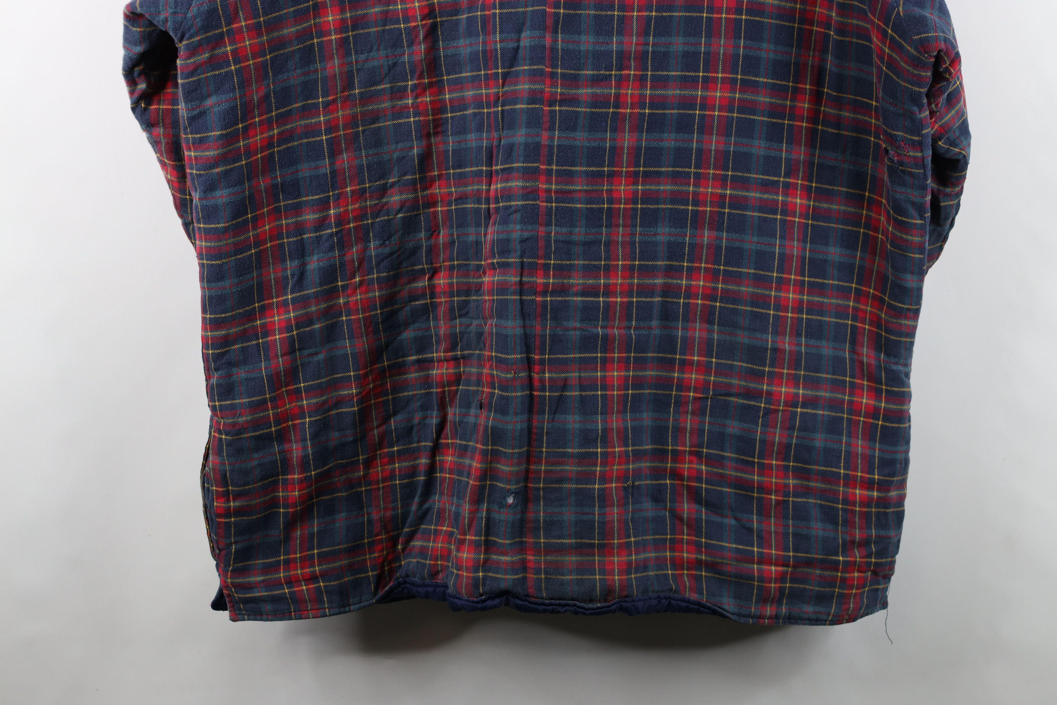 Vintage Vintage 90s Streetwear Quilted Flannel Button Shirt Jacket Size US XXL / EU 58 / 5 - 17 Thumbnail