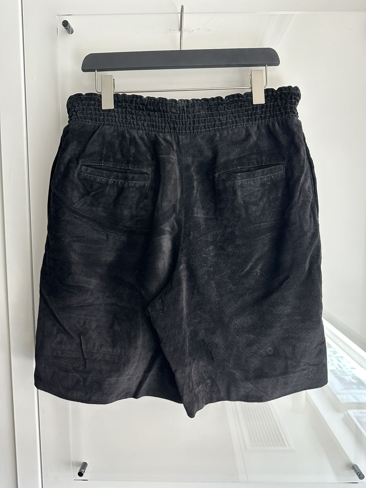 Givenchy Ricardo Tisci Era Black Suede Boxing Shorts Size US 34 / EU 50 - 2 Thumbnail