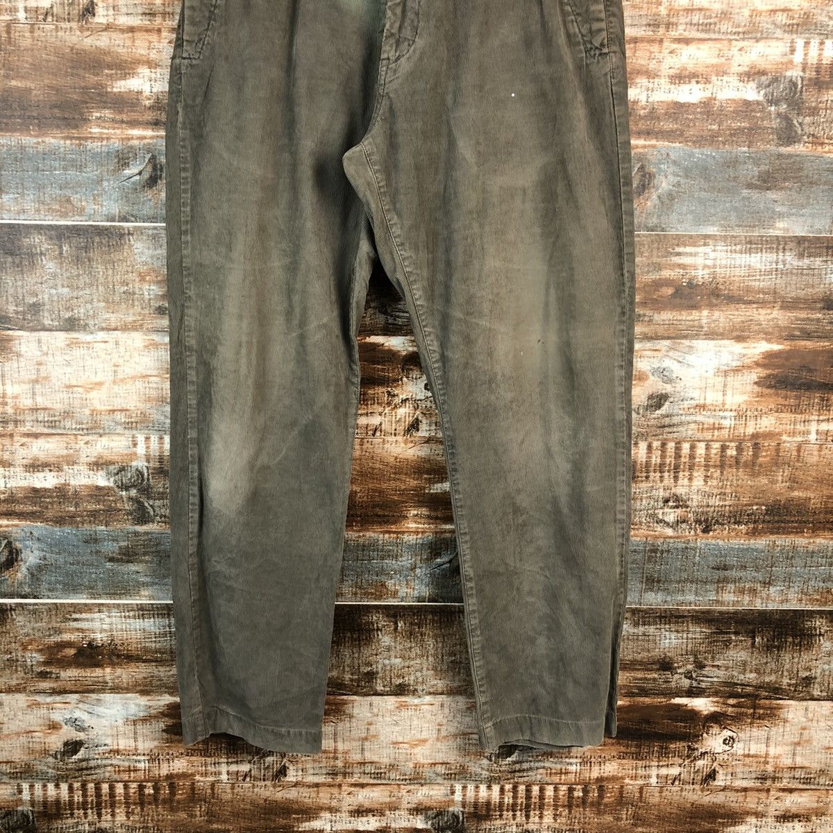Japanese Brand × Vintage Shark Park Green faded vintage Casual Pants #A2447 Size US 31 - 3 Thumbnail