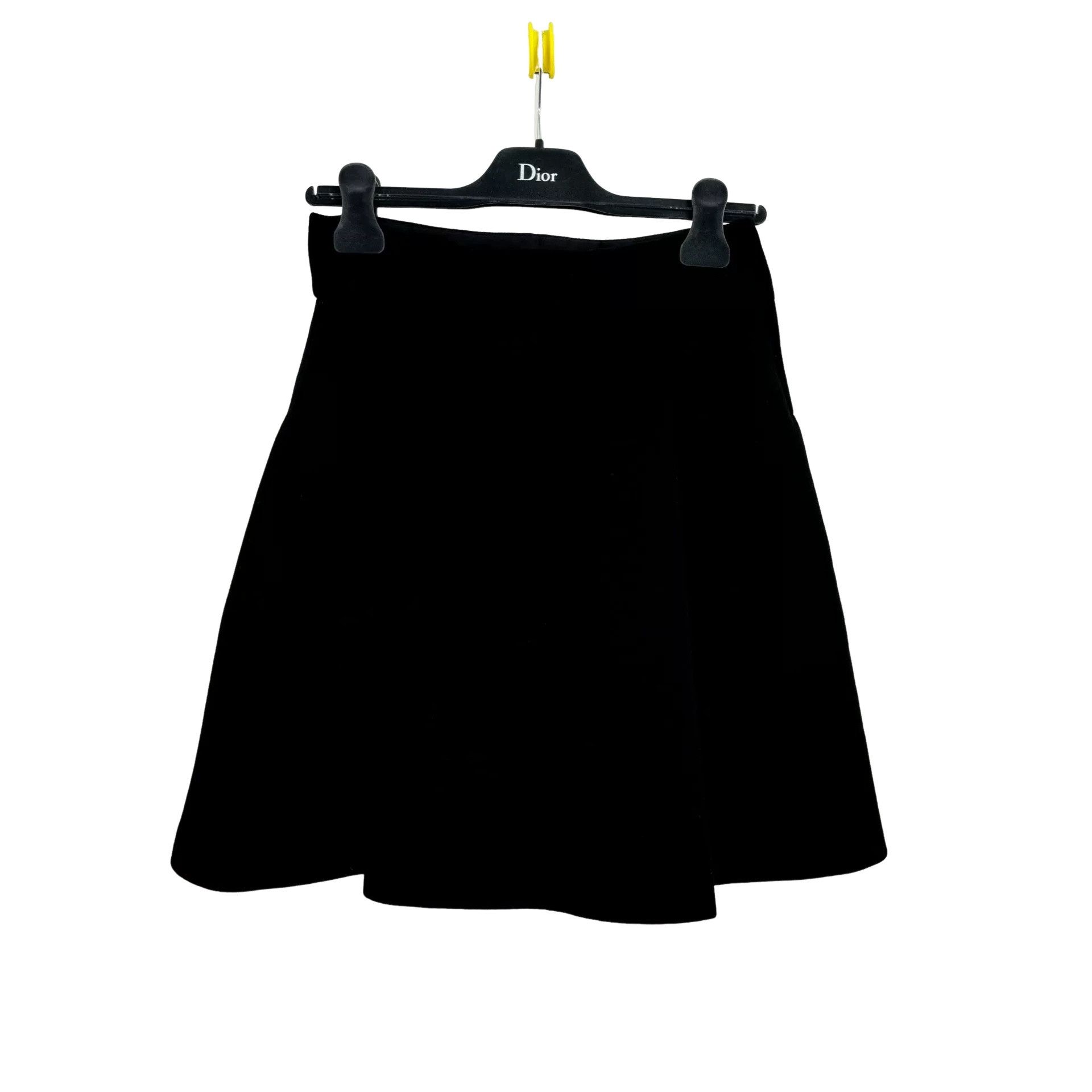 Miu Miu Miu Miu Black Wool Mini Skirt Size 40 Size 27" / US 4 / IT 40 - 1 Thumbnail