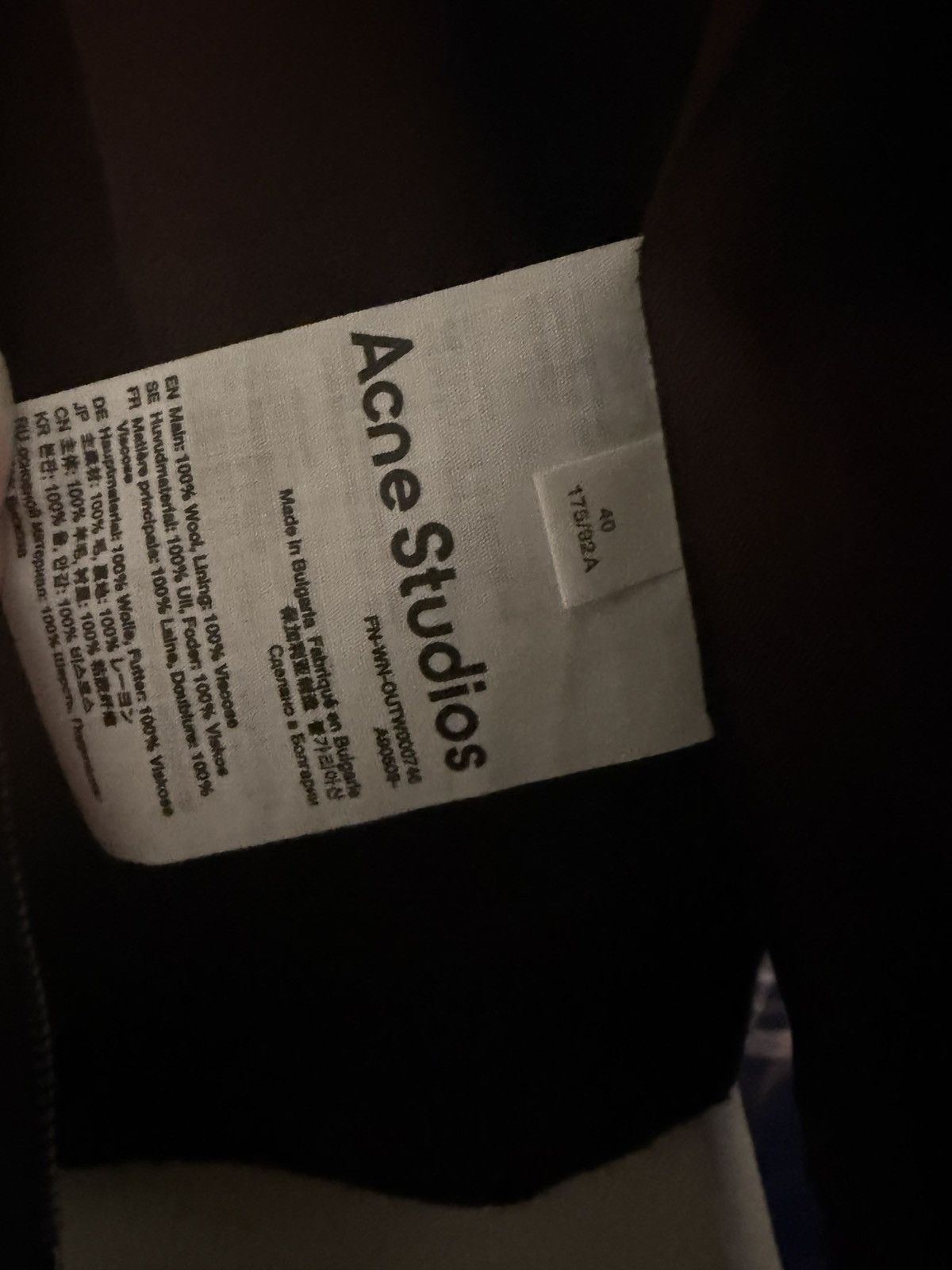 Acne Studios Acne Studios Vintage | Wool Cropped Zip Jacket Blend Size US XXS / EU 40 - 4 Thumbnail