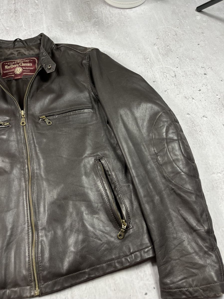 Marlboro Classics × Vintage Marlboro clasics leather jacket lamb skin Brown Size US M / EU 48-50 / 2 - 6 Thumbnail