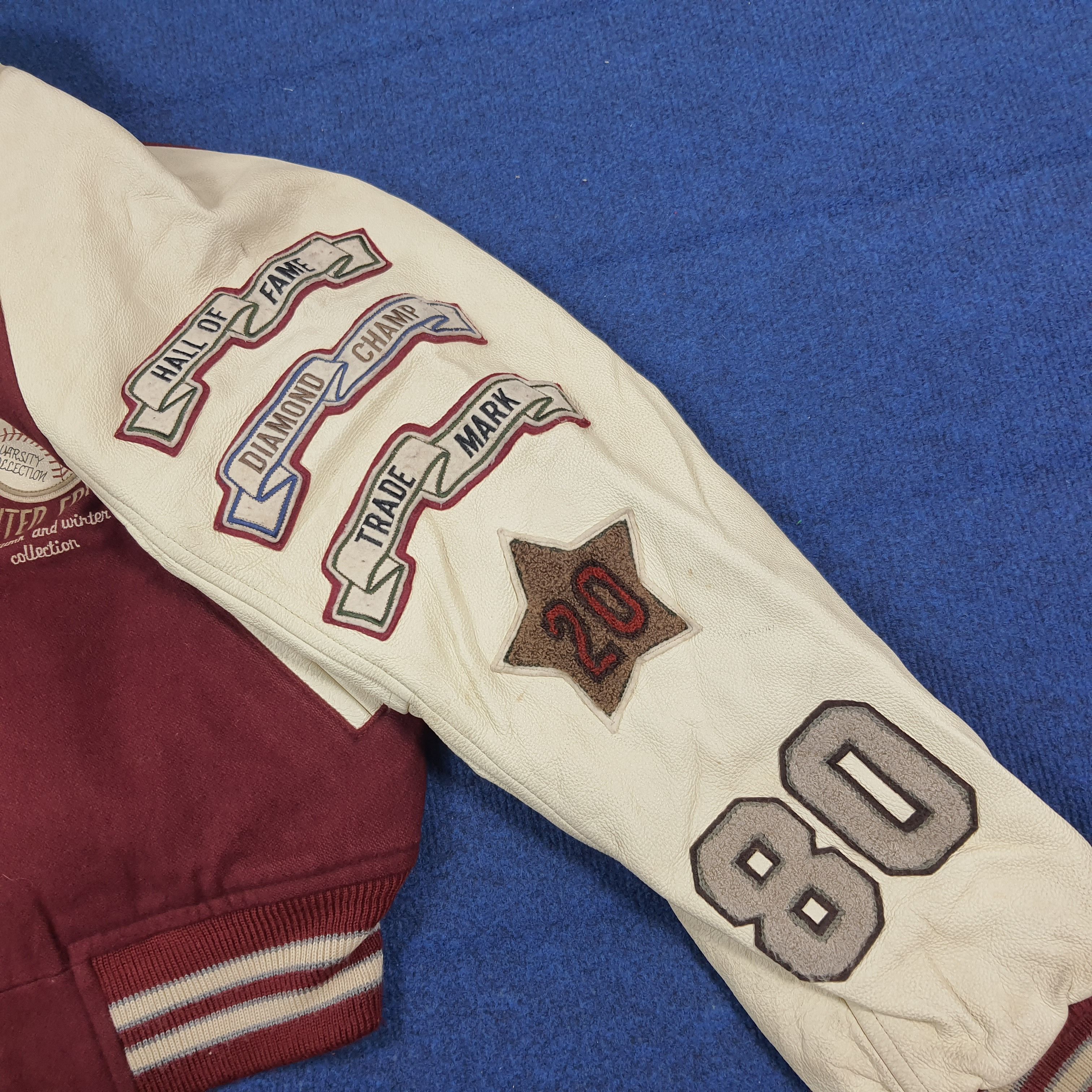 Vintage [ixi:z] Wool Leather Baseball Bomber Retro 90s Urban C295N22 Size US M / EU 48-50 / 2 - 7 Thumbnail