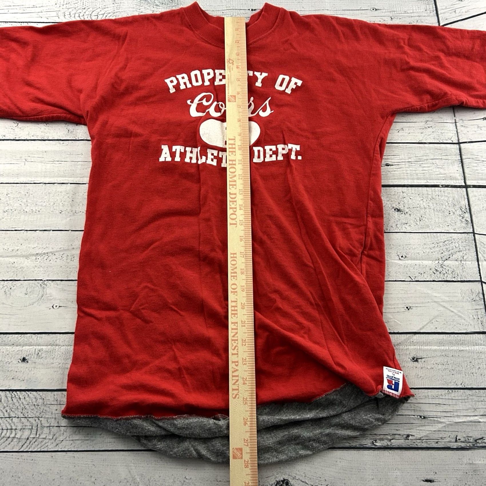 Doublet Vintage Russell Coors Beer T Shirt Men XL Red Short Sleeve Shirt Size US XL / EU 56 / 4 - 4 Thumbnail