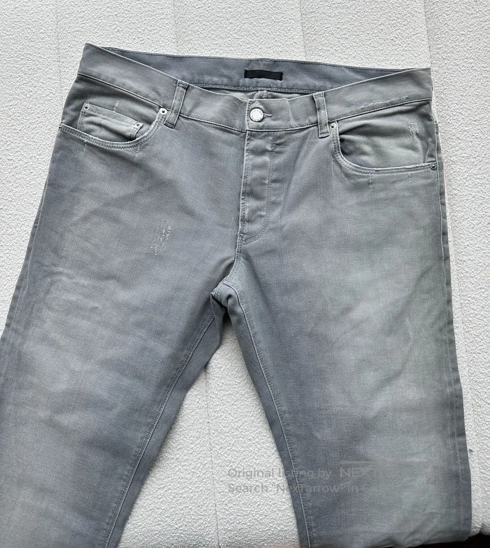 Prada Prada Casual Gray Denim Pants for Men. Size US 35 - 3 Thumbnail