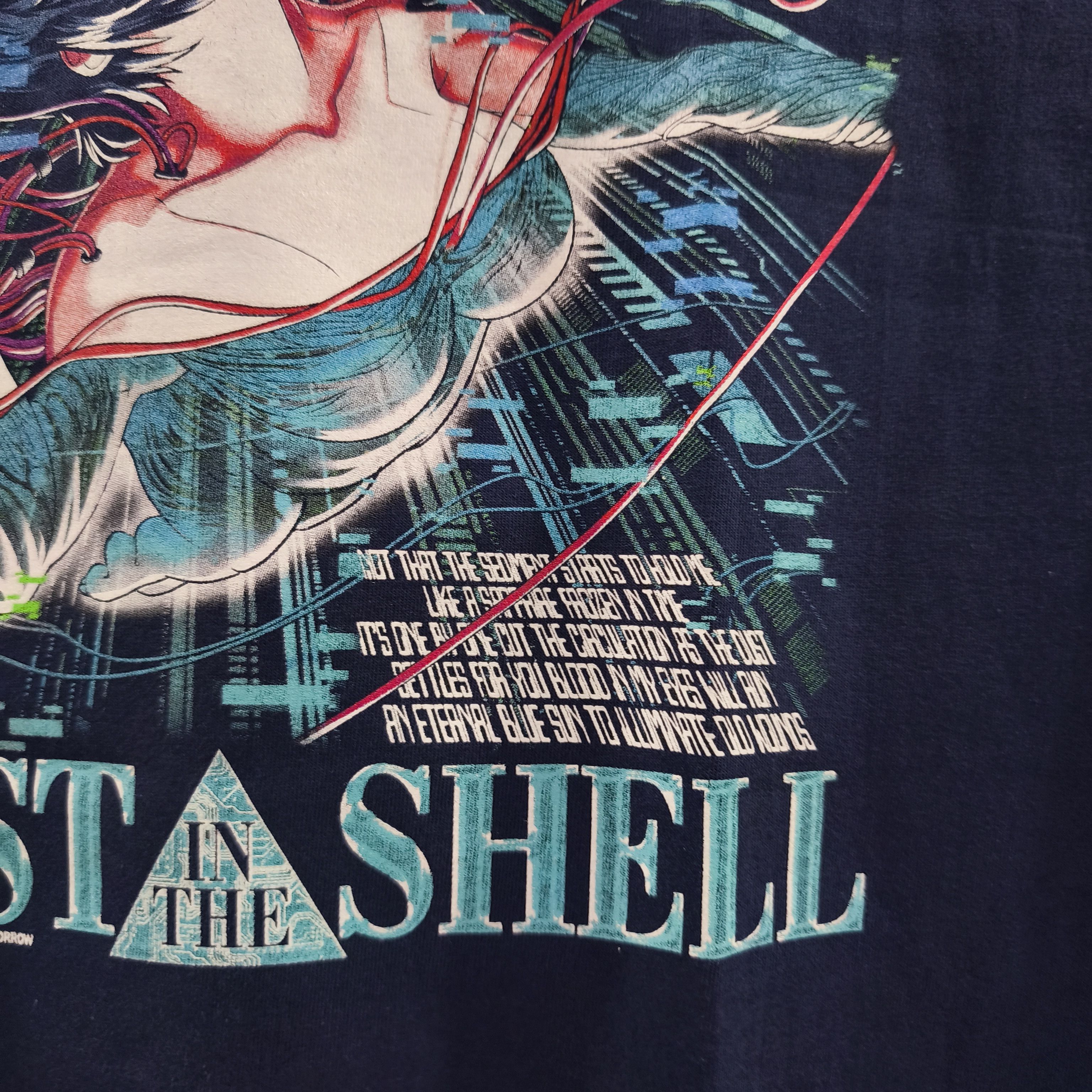 Anime Ghost In The Shell 1995 Navy T-shirt Size US XL / EU 56 / 4 - 7 Thumbnail