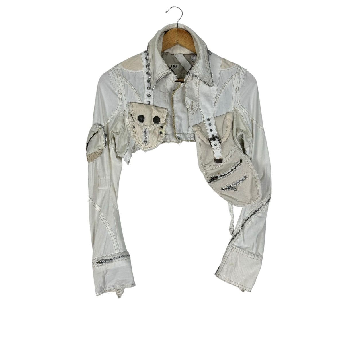 Le Grande Bleu (L.G.B.) 🌟00s L.G.B PARACHUTE DETACHABLE HOLSTER JACKET Size US XS / EU 42 / 0 - 11 Thumbnail
