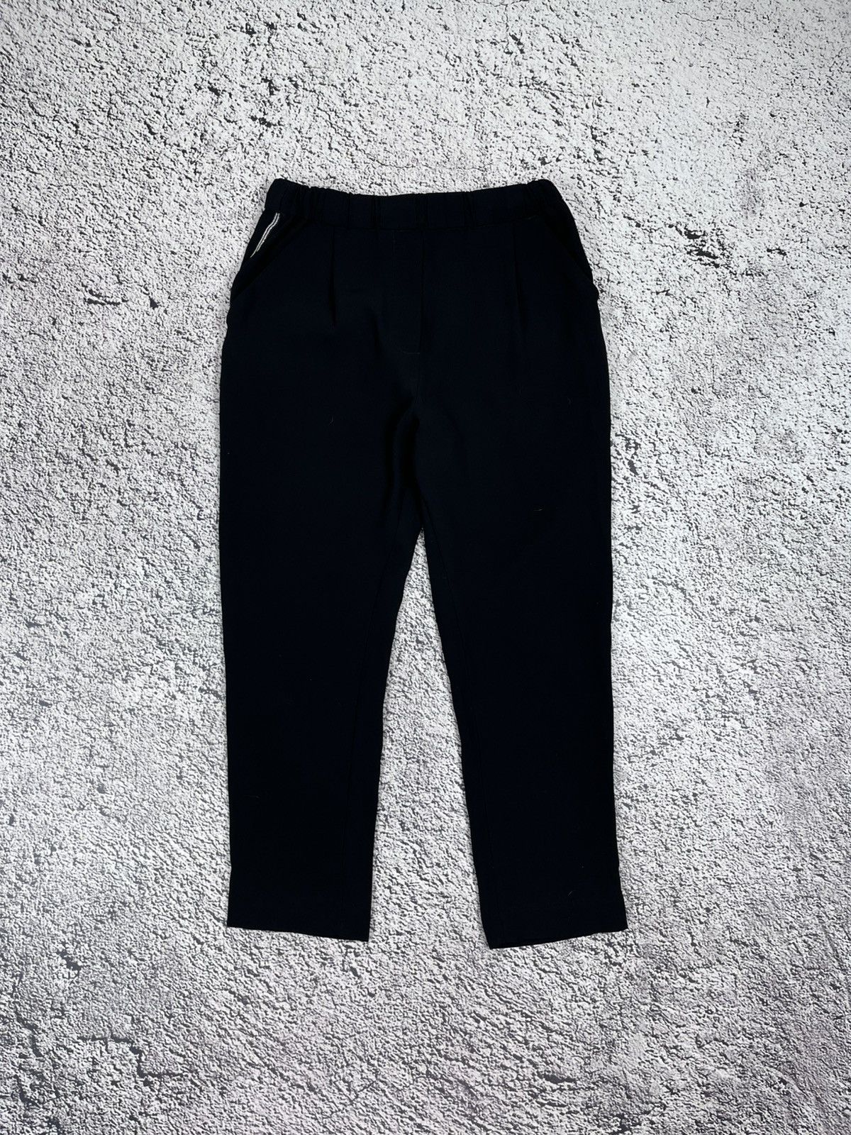 Brunello Cucinelli Brunello Cucinelli Monili Trim Cropped Trousers Black IT 38 Size 26" / US 2 / IT 38 - 2 Thumbnail