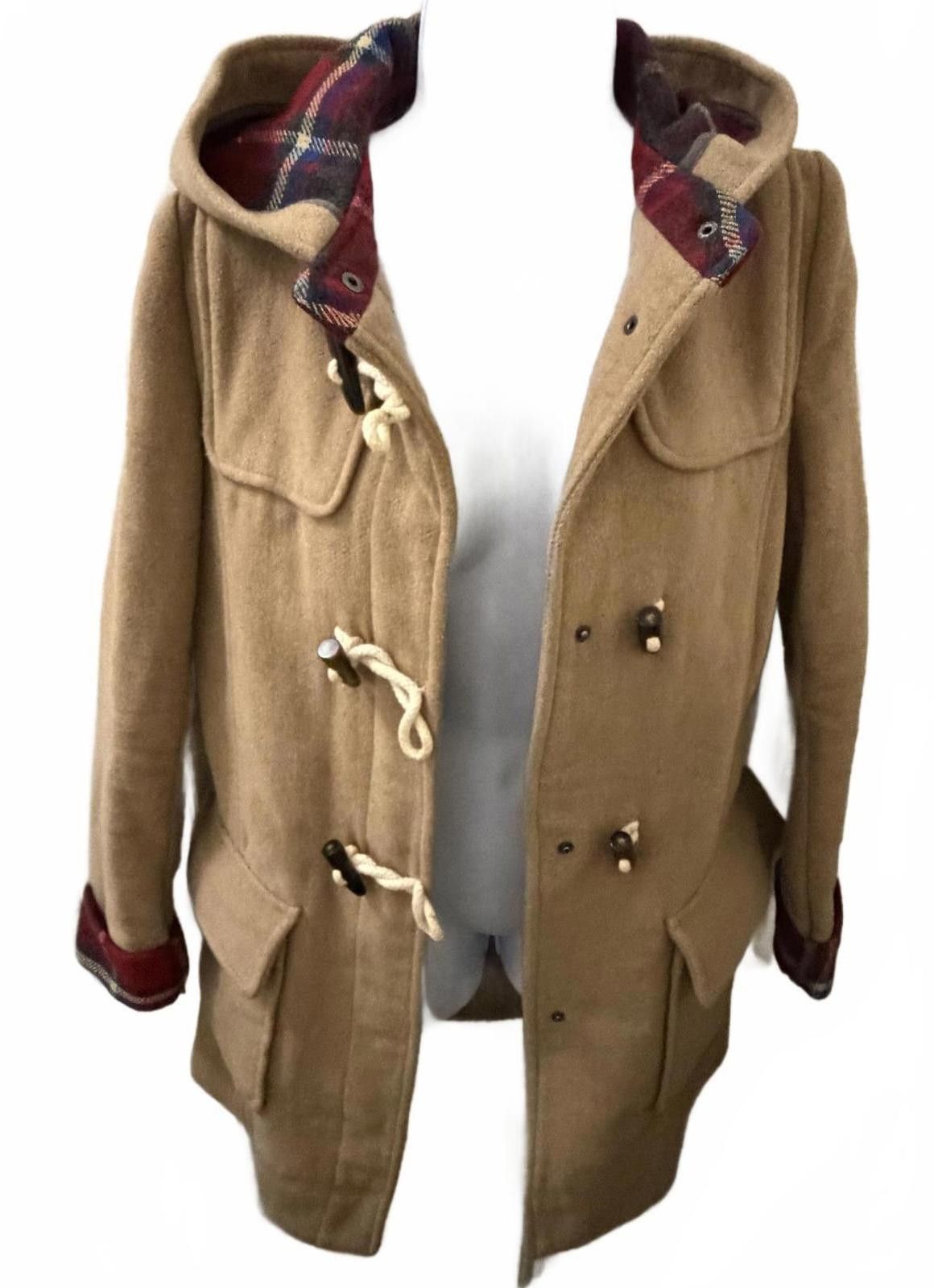 Other ASOS Camel Hooded Coat w/ Rope Closure (SMALL) Size S / US 4 / IT 40 - 2 Thumbnail