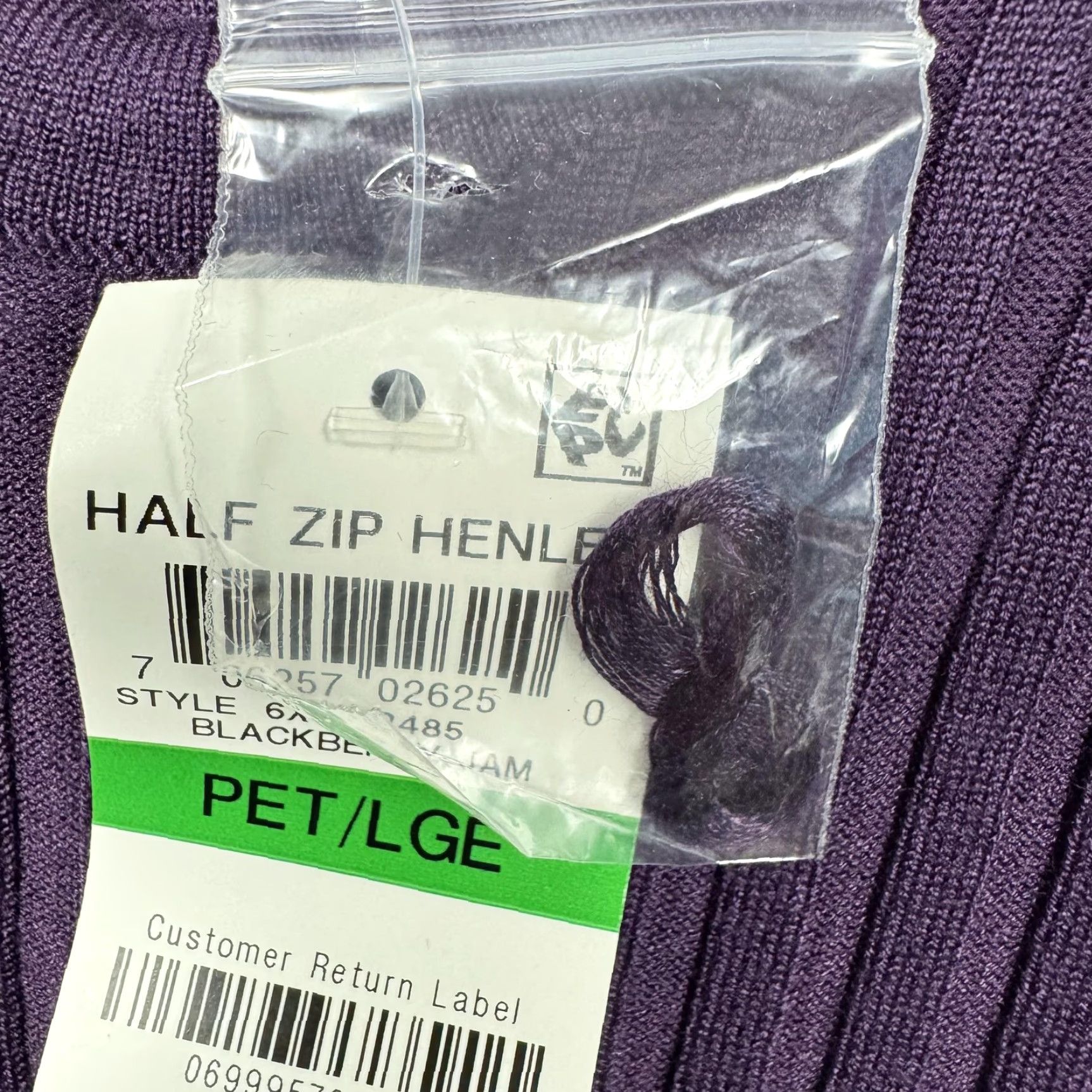 Vintage INC International Concepts Shirt Womens PL Petite Dark Purple Half Zip Henley Sweater Crew Neck Zipper 1/2 Zip Knit Womens Petite Size L / US 10 / IT 46 - 4 Thumbnail