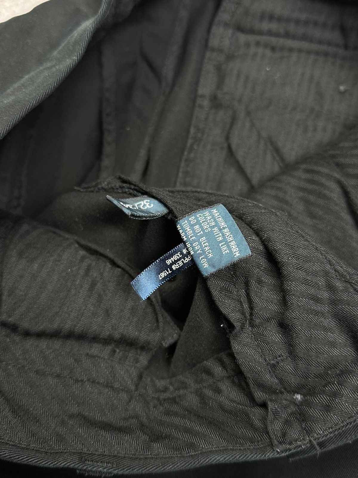 Polo Ralph Lauren Vintage Polo Ralph Lauren Black Chino Pants Y2K Rare 32x34 Size US 32 / EU 48 - 7 Thumbnail