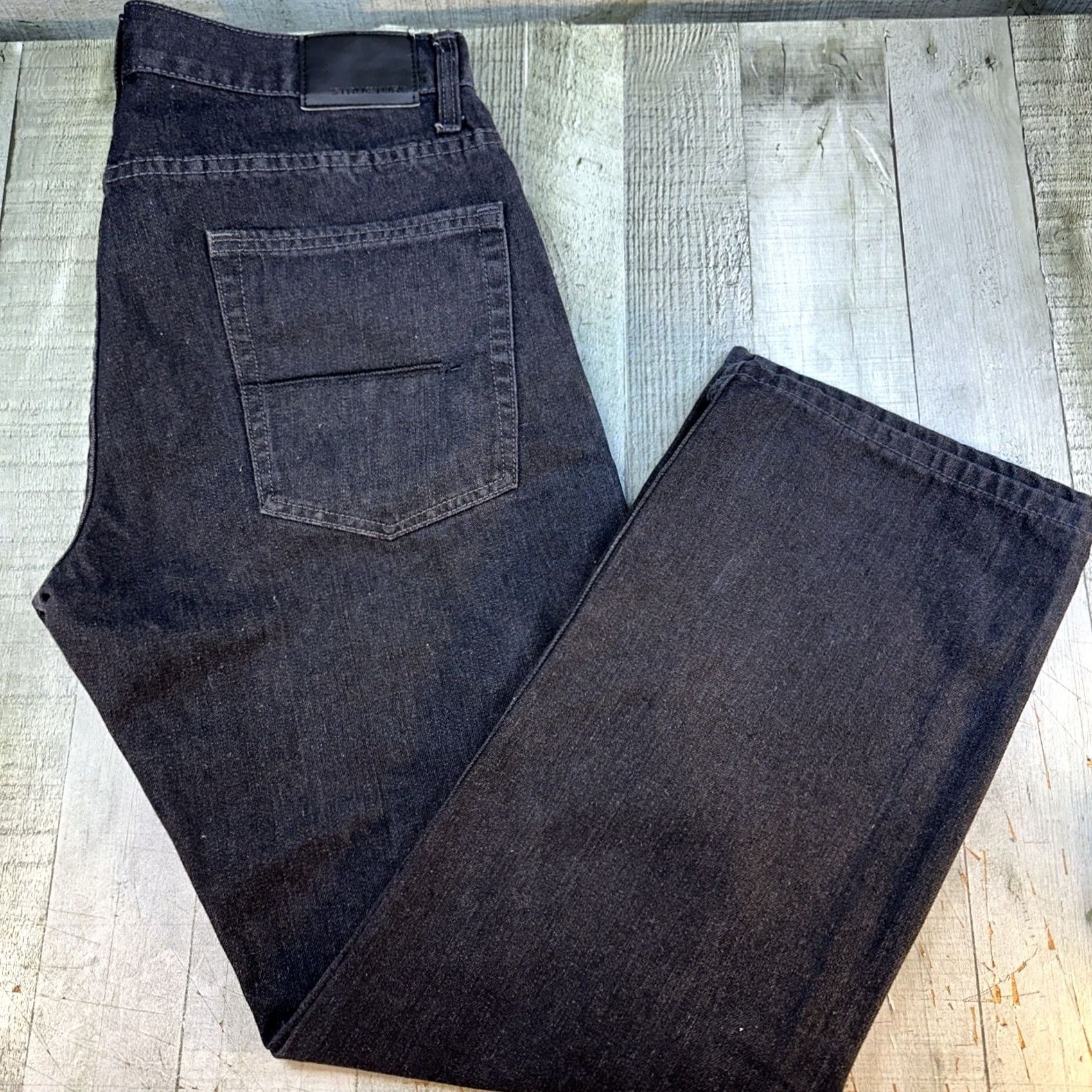 Vintage Structure Men’s Jeans Grey Slim Straight 34x30 Slim Fit Size US 34 / EU 50 - 4 Thumbnail