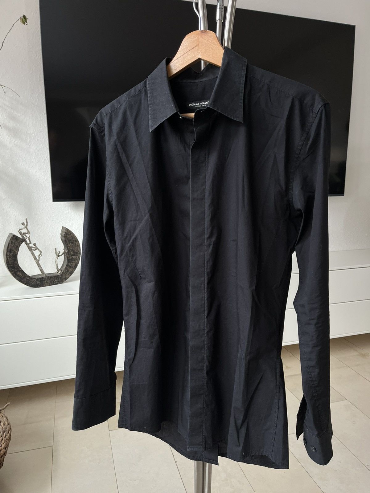 D.Gnak By Kang.D D.Gnak by Kang.G black shirt with button-up on back Size US S / EU 44-46 / 1 - 3 Thumbnail