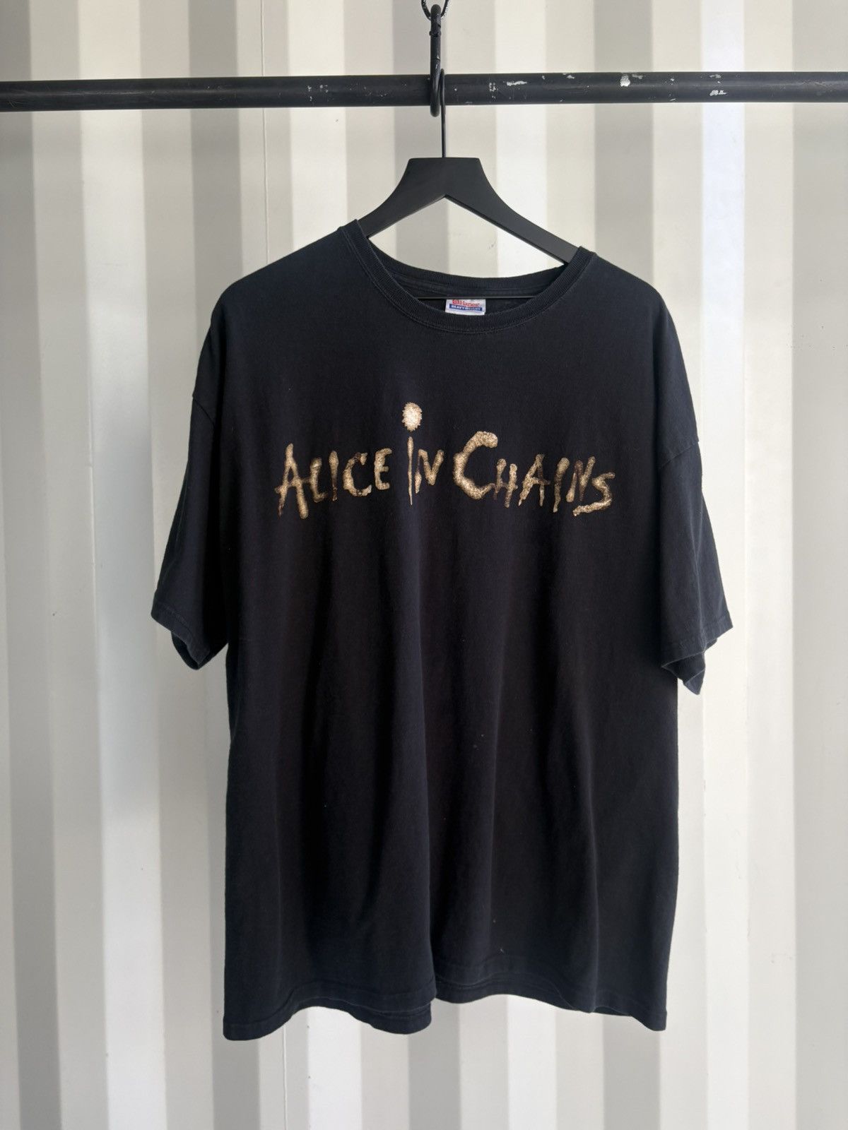 Thrashed Alice In Chains Faded Distressed Shirt GRUNGE