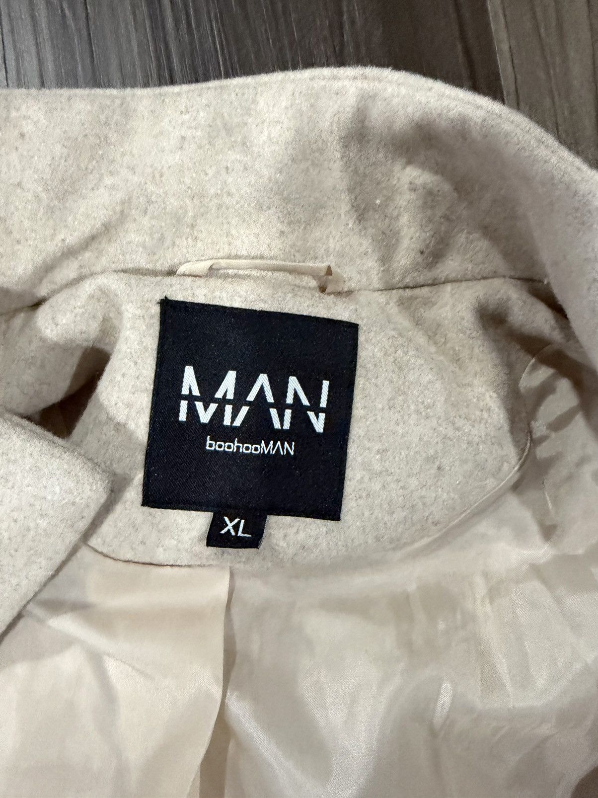 Boohoo BoohooMAN Tan Pea coat sz XL Size US XL / EU 56 / 4 - 3 Thumbnail