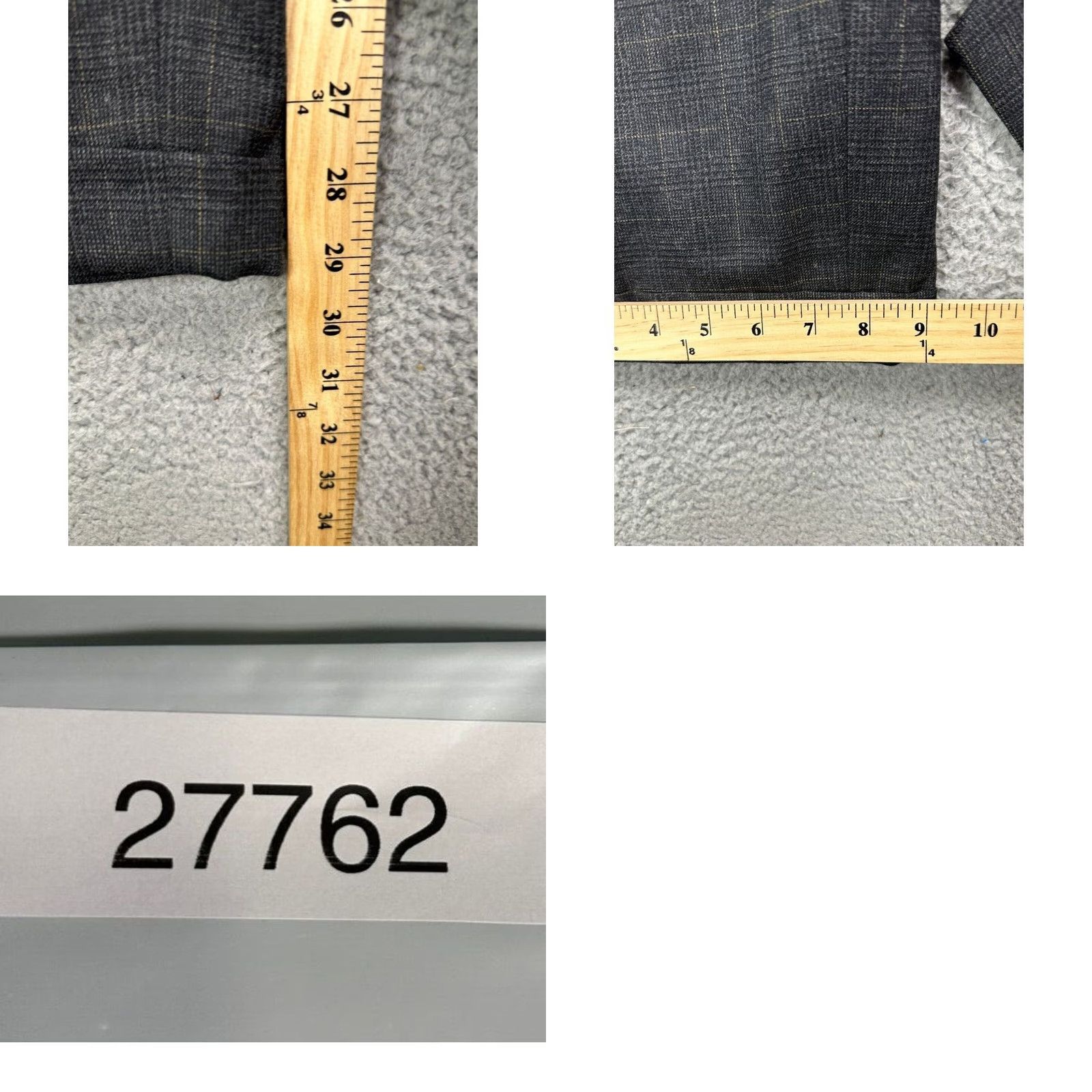 Joseph Joseph & Feiss Dress Pants Mens 38 Grey Plaid 100% Wool Straight Office Pleated Dress Pants Mens 38 Grey Plaid 100% Wool Straight Office Pleated Size US 38 / EU 54 - 8 Thumbnail