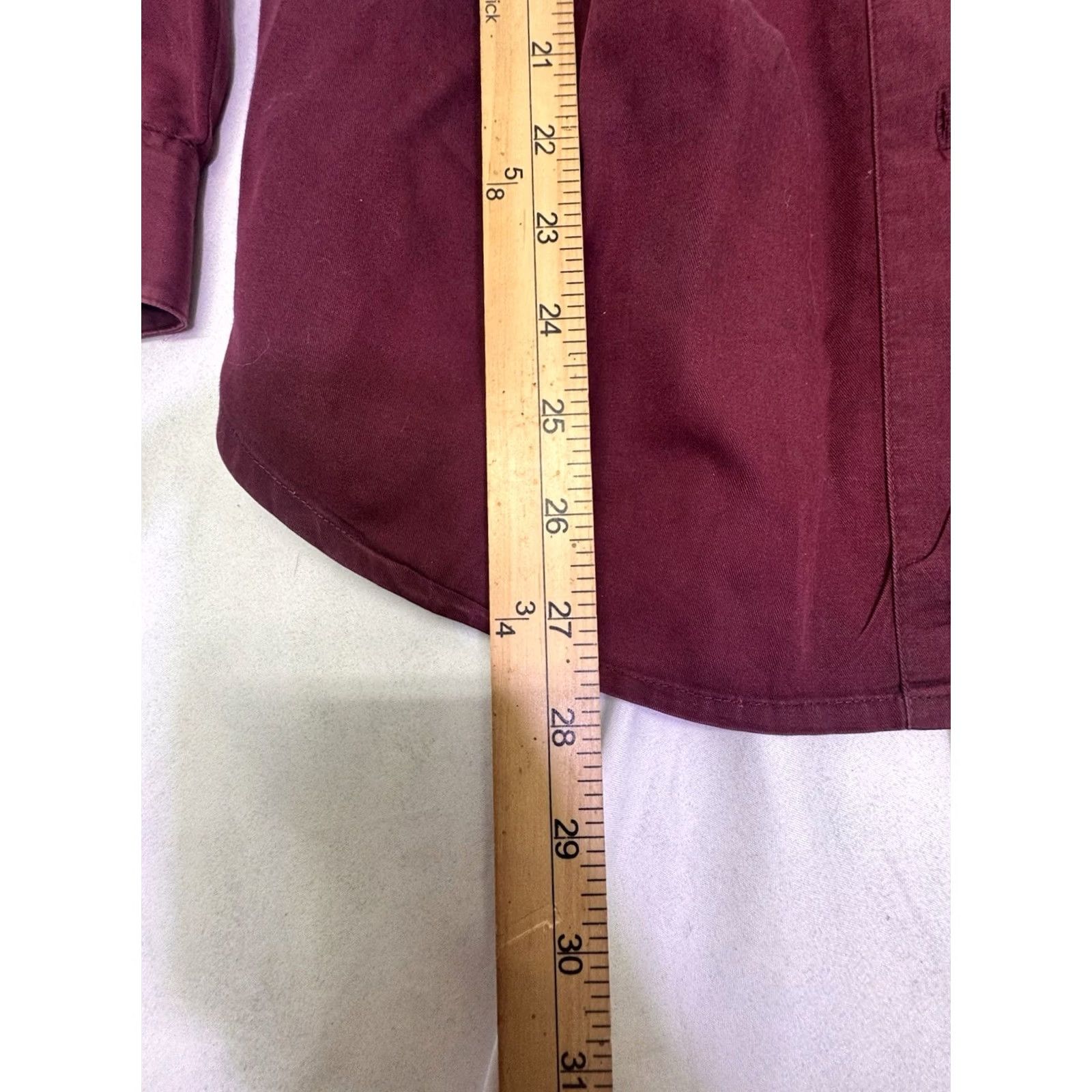 Bugle Boy VINTAGE Bugle Boy Burgundy Long Sleeve Button Down Shirt XL 90's For Her Size XL / US 12-14 / IT 48-50 - 6 Thumbnail