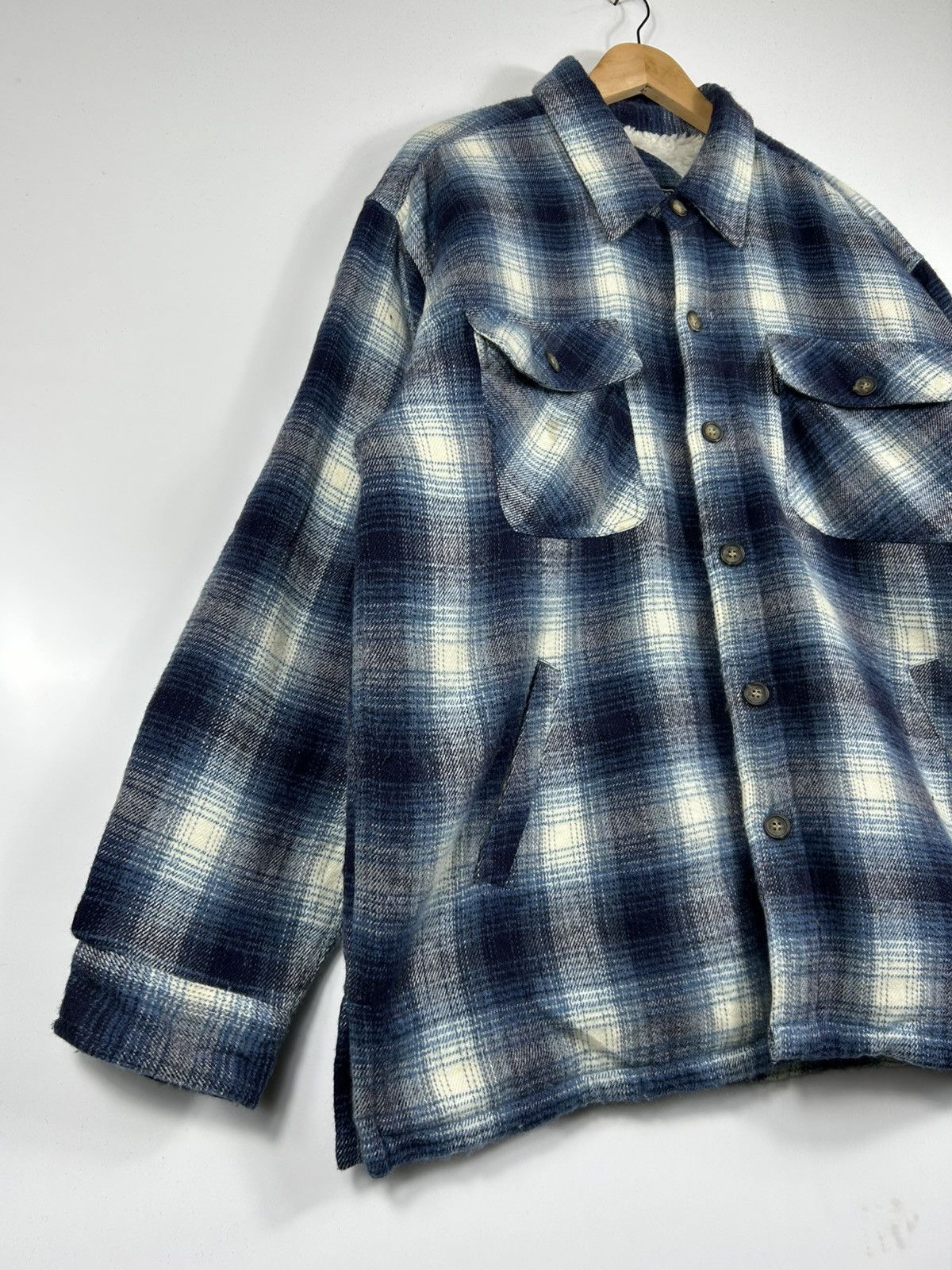 Flannel ⚡️Vintage Collins International Flannel Chore Shirt Jacket Size US L / EU 52-54 / 3 - 2 Thumbnail