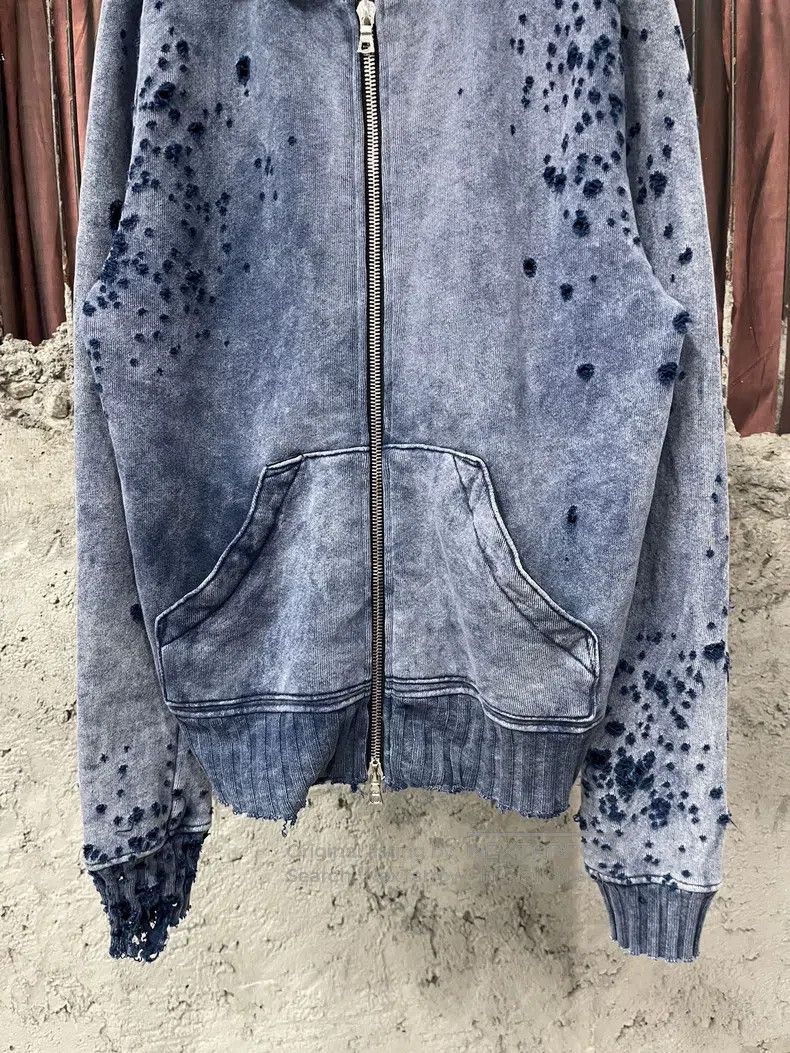 Amiri Amiri Blue shotgun zipper sweater jacket Size US XS / EU 42 / 0 - 4 Thumbnail