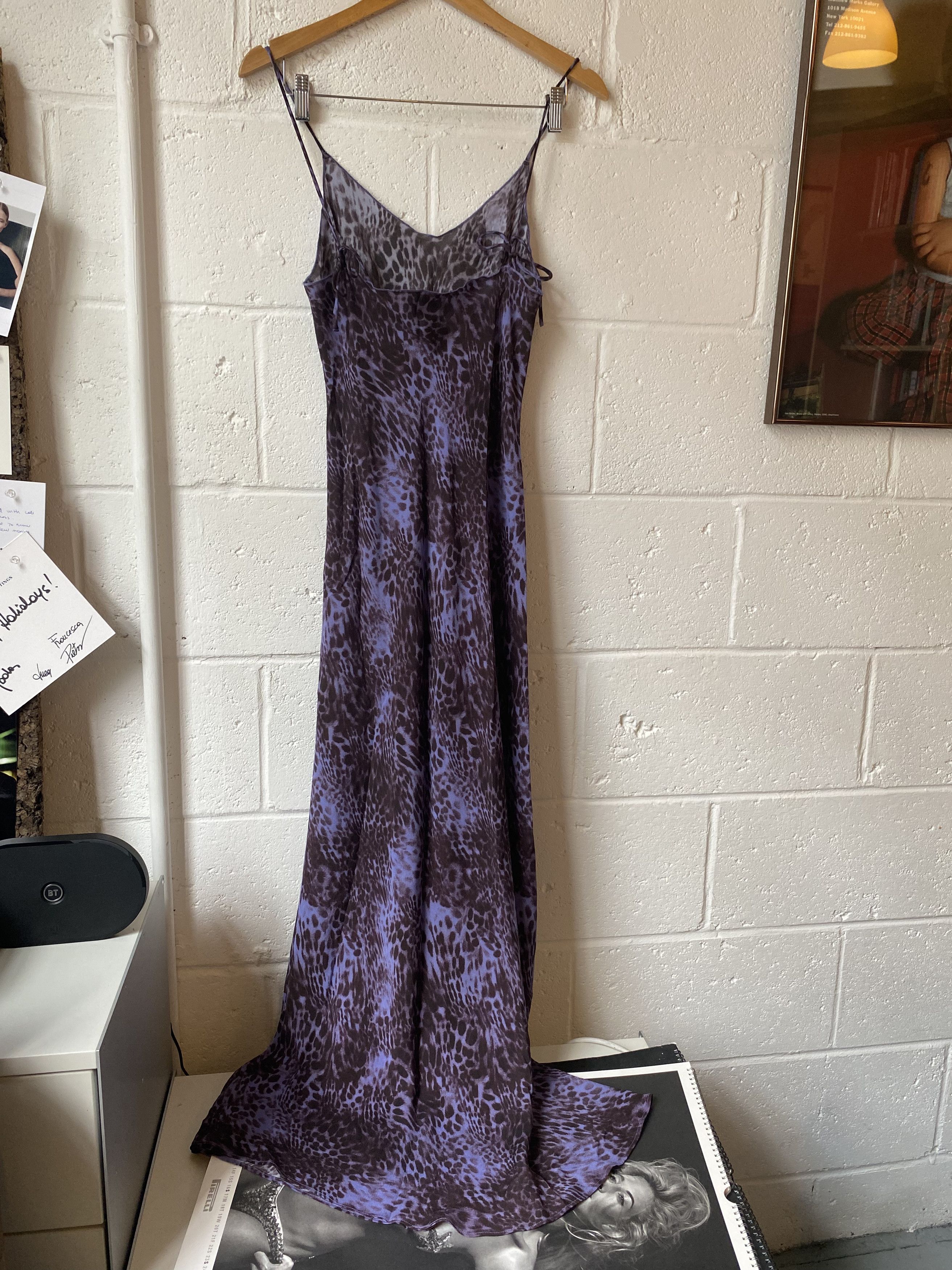 Realisation Par Réalisation 'The Penelope' Silk Purple Leopard Maxi Dress Size S / US 4 / IT 40 - 7 Thumbnail