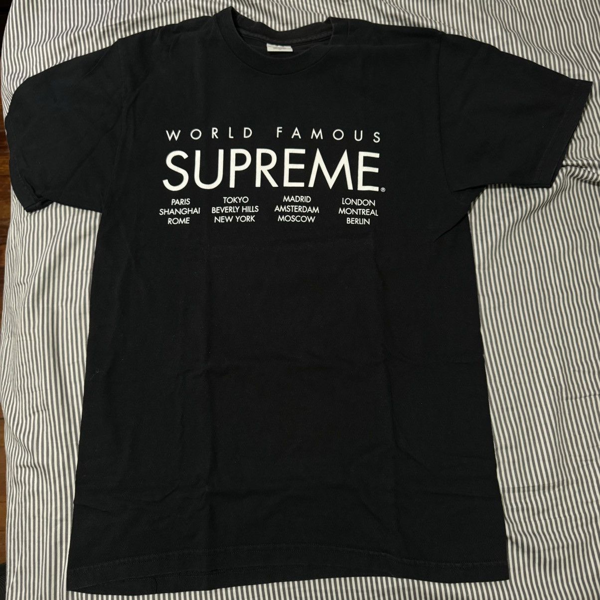 SUPREME World Famous Tee ブラック　sizeS Supreme Supreme World Famous Tee | Grailed
