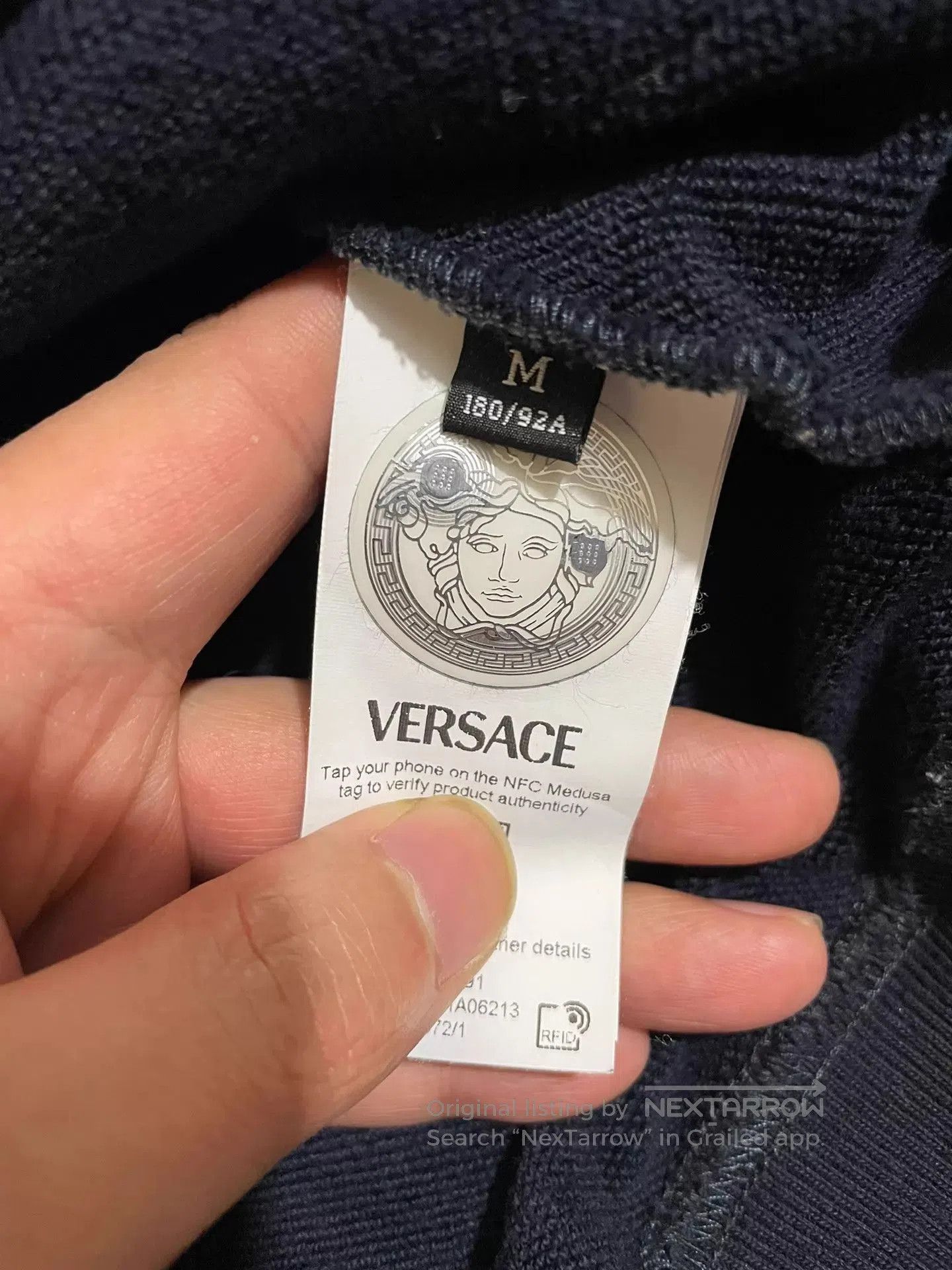 Versace Black Hoodie with Drawstring and Front Pocket. Size US M / EU 48-50 / 2 - 7 Thumbnail
